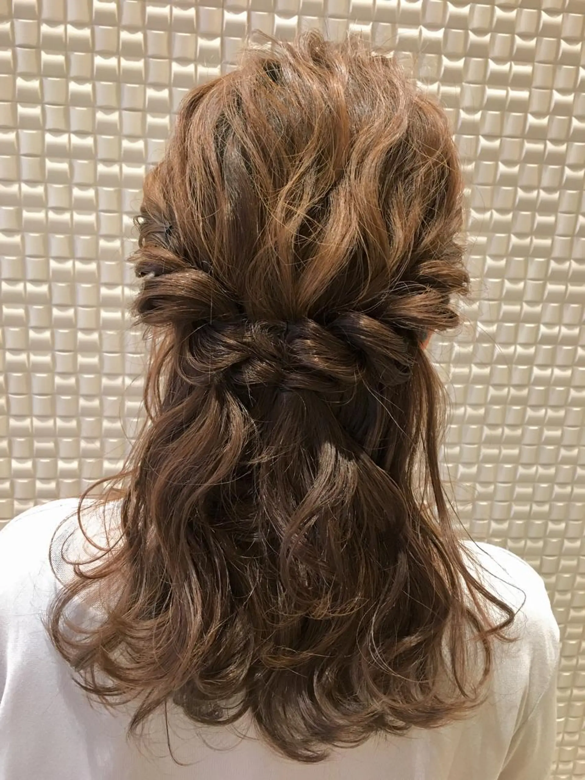 ヘアアレンジ ハーフアップ scene.池袋所属・scene. haraのヘアスタイル