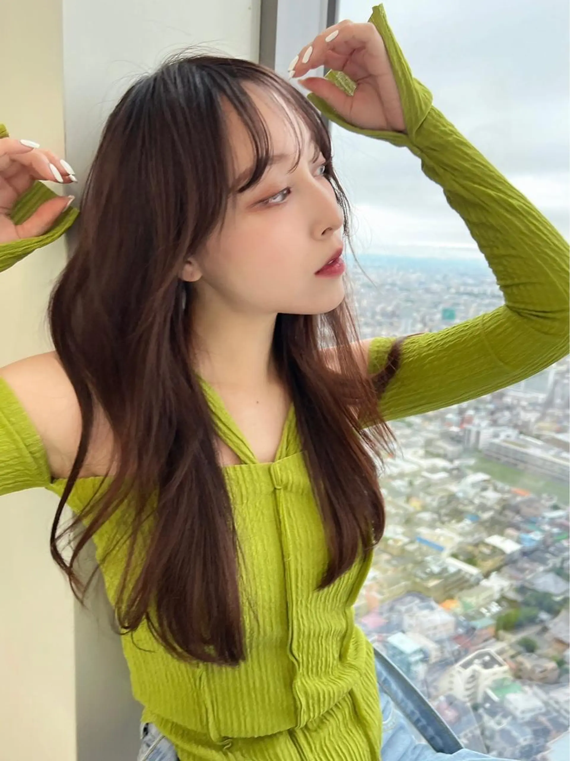 ロング 韓国風ヘア カット ヘアカラー 🩶韓国/似合わせ/ さわ🩶のヘアスタイル