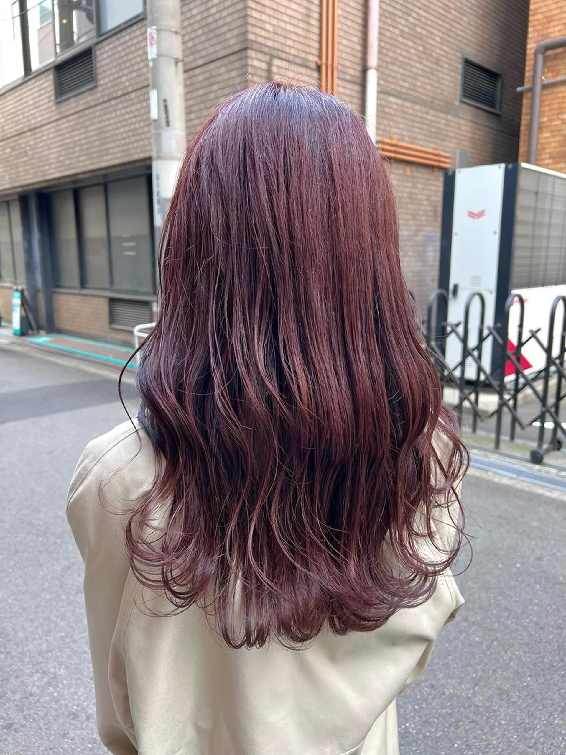 ロング カット ヘアカラー トリートメント 酸性ストレート/ブリ ーチなし/中村 匠のヘアスタイル