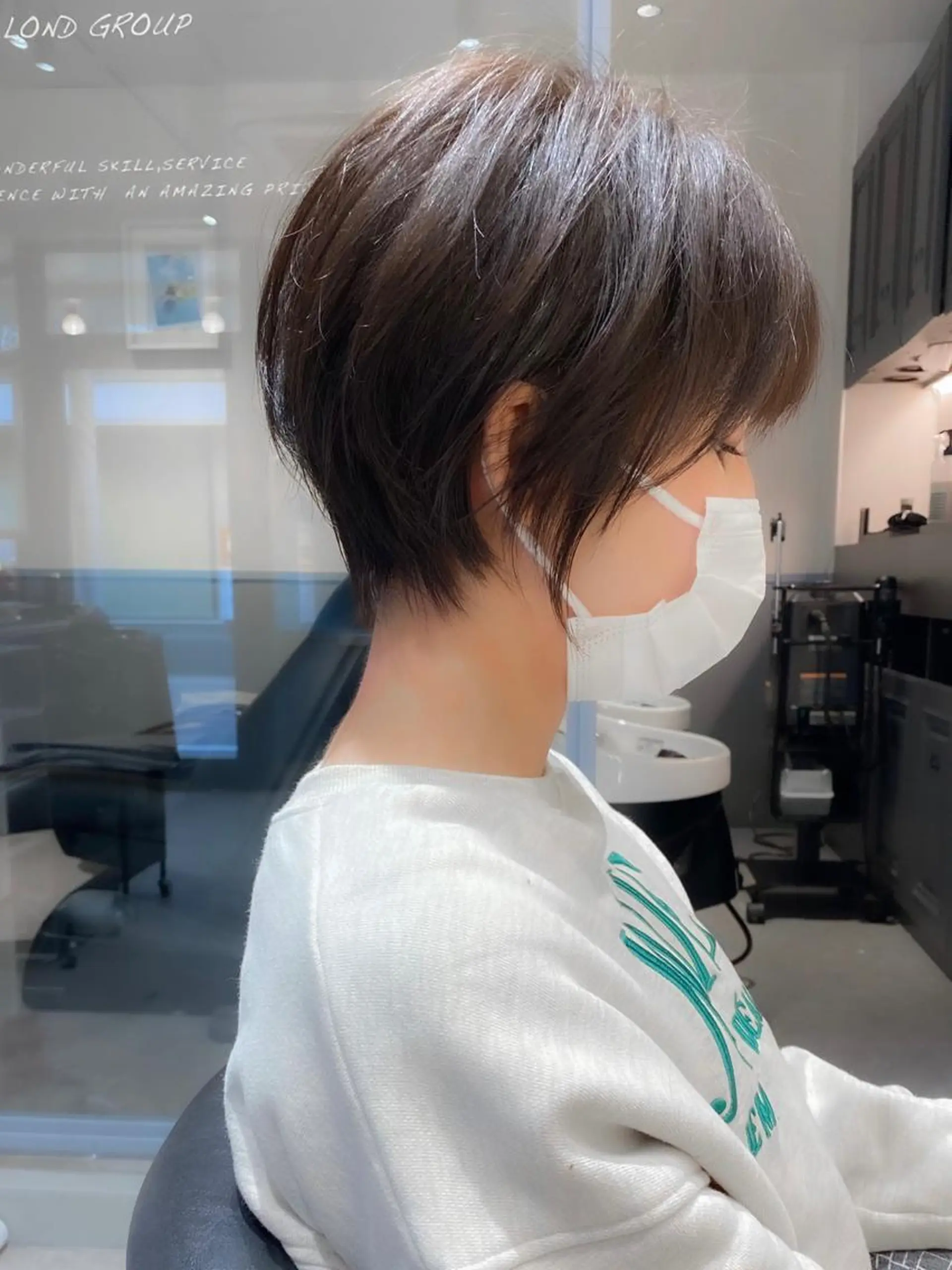 ショート カラー ショートボブ ボブ ショートヘア カット トリートメント ショート ショートボブ斉藤航人のヘアスタイル