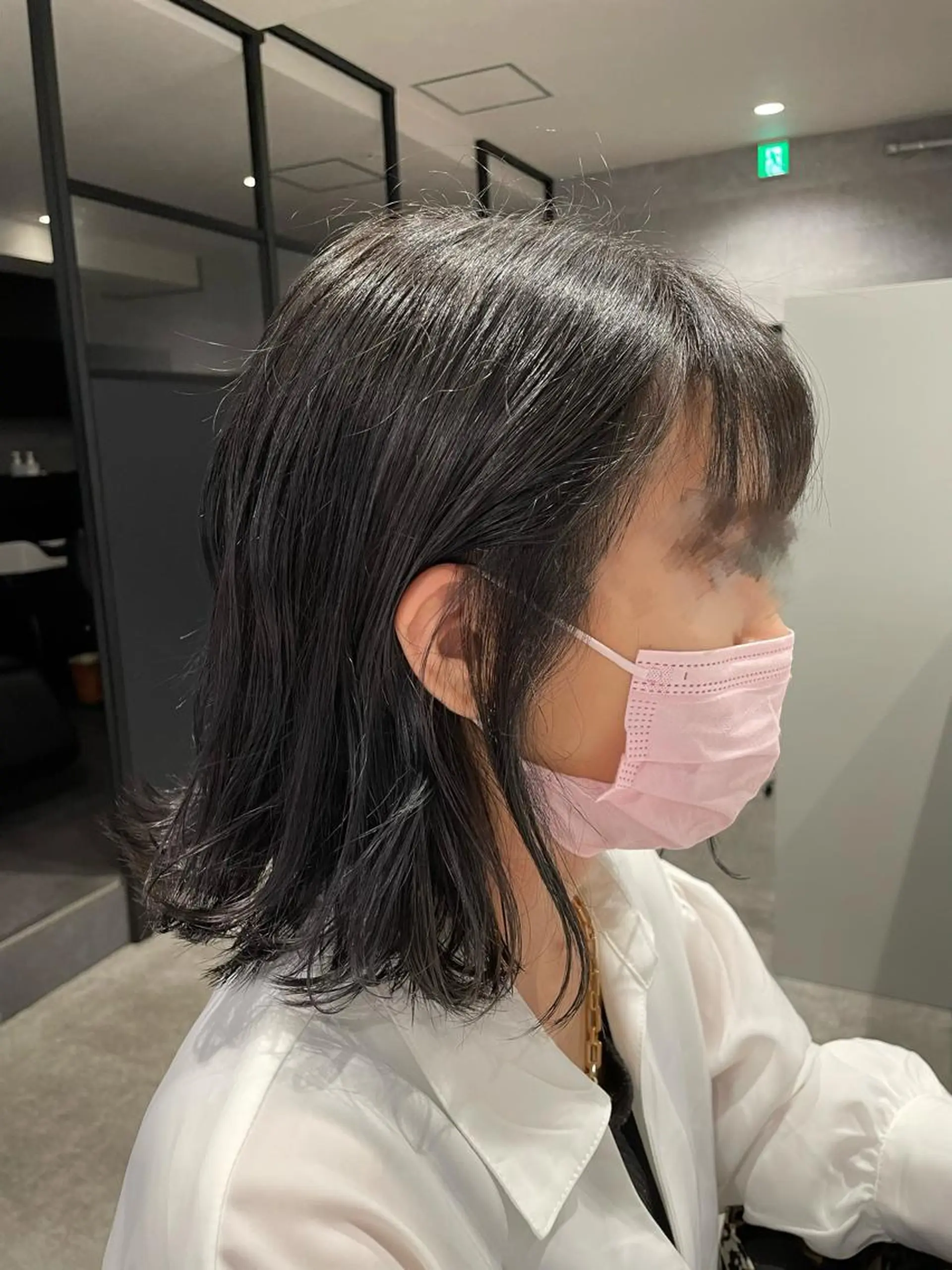 ミディアム カラー saho .のヘアスタイル