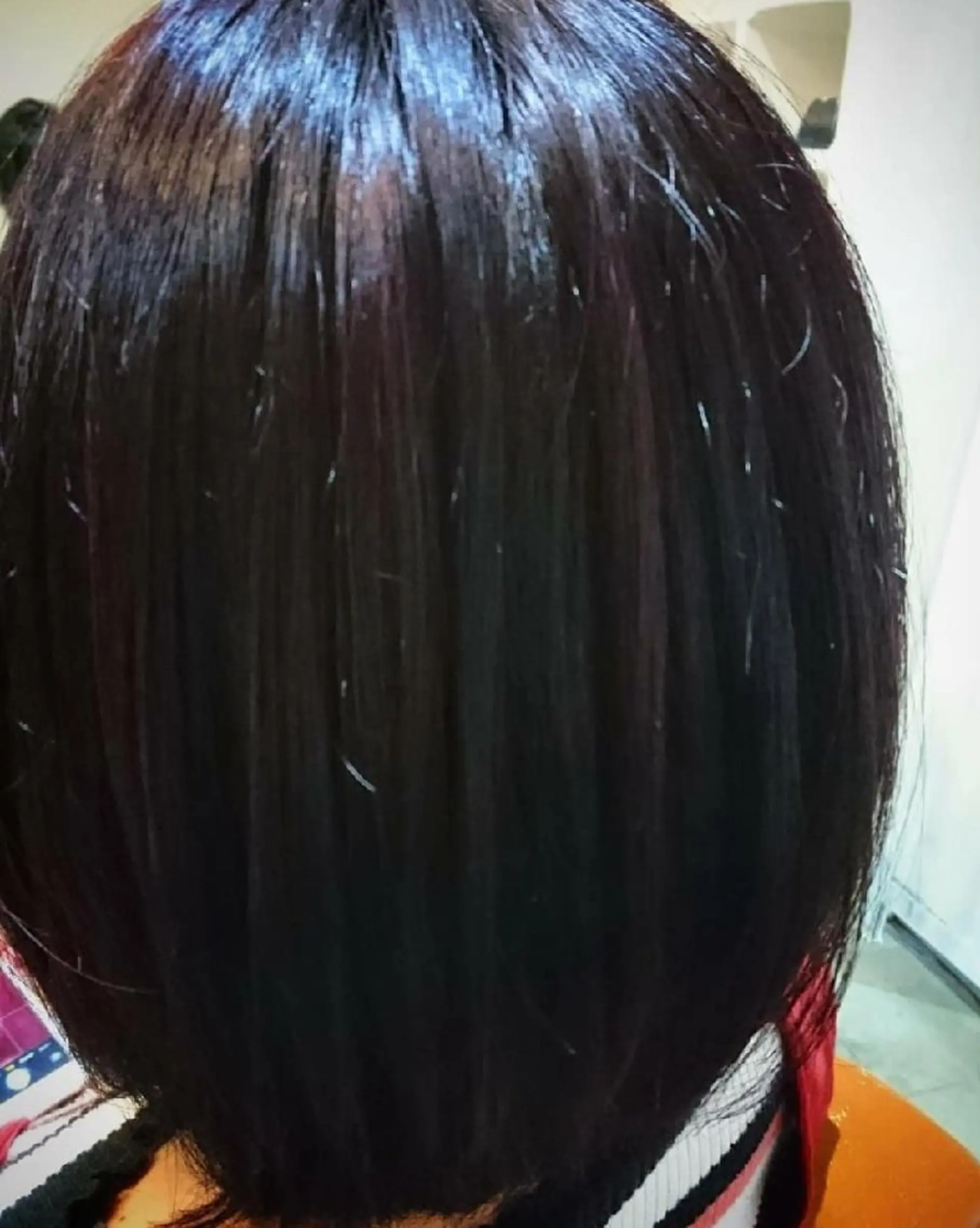 ミディアム パープルカラー ハイライト カット ヘアカラー Roji 米田 真一のヘアスタイル