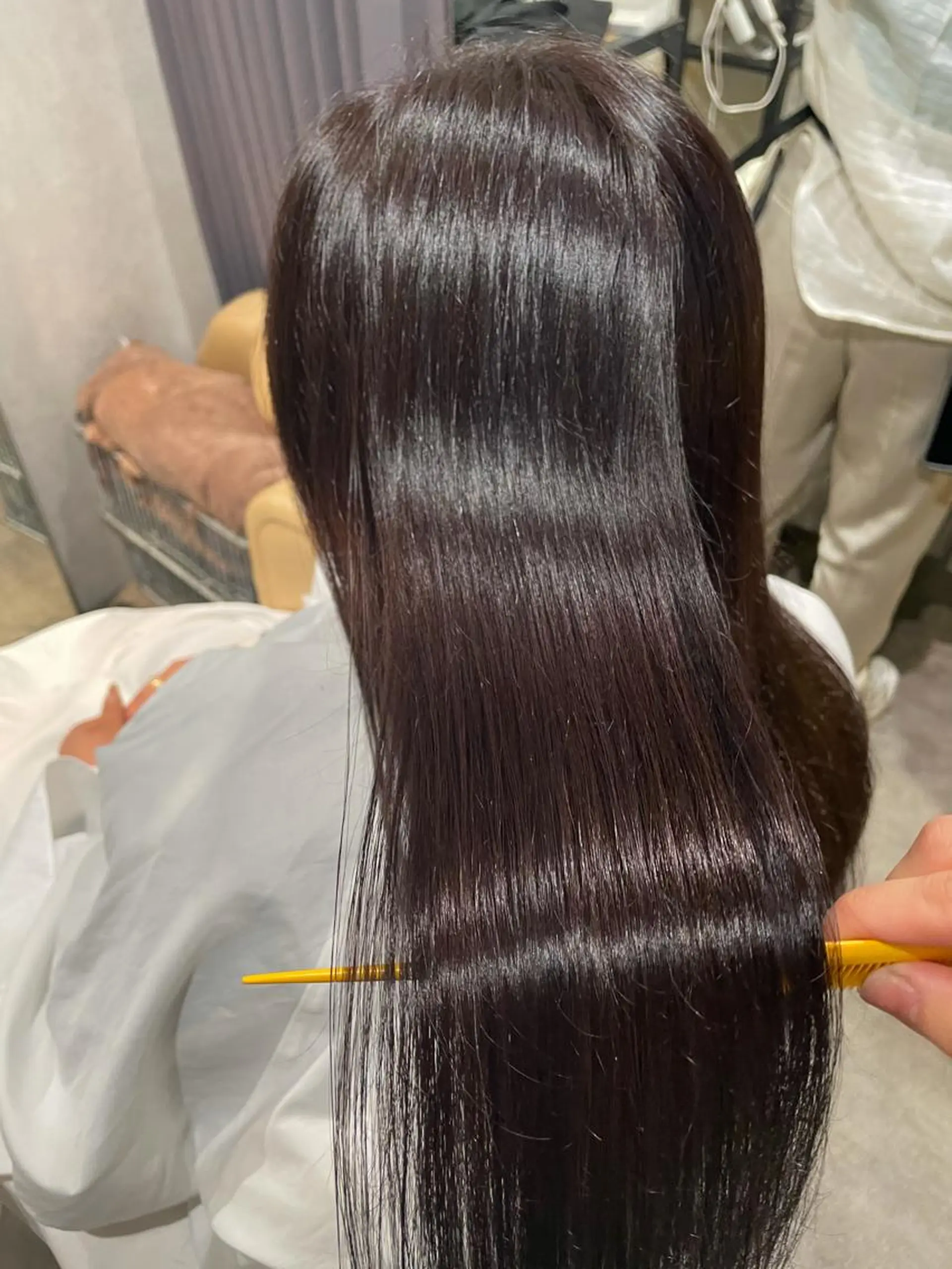 ロング カラー 髪質改善 トリートメント ヘアカラー トリートメント ナチュラル透明感🌱 小山美樹子のヘアスタイル