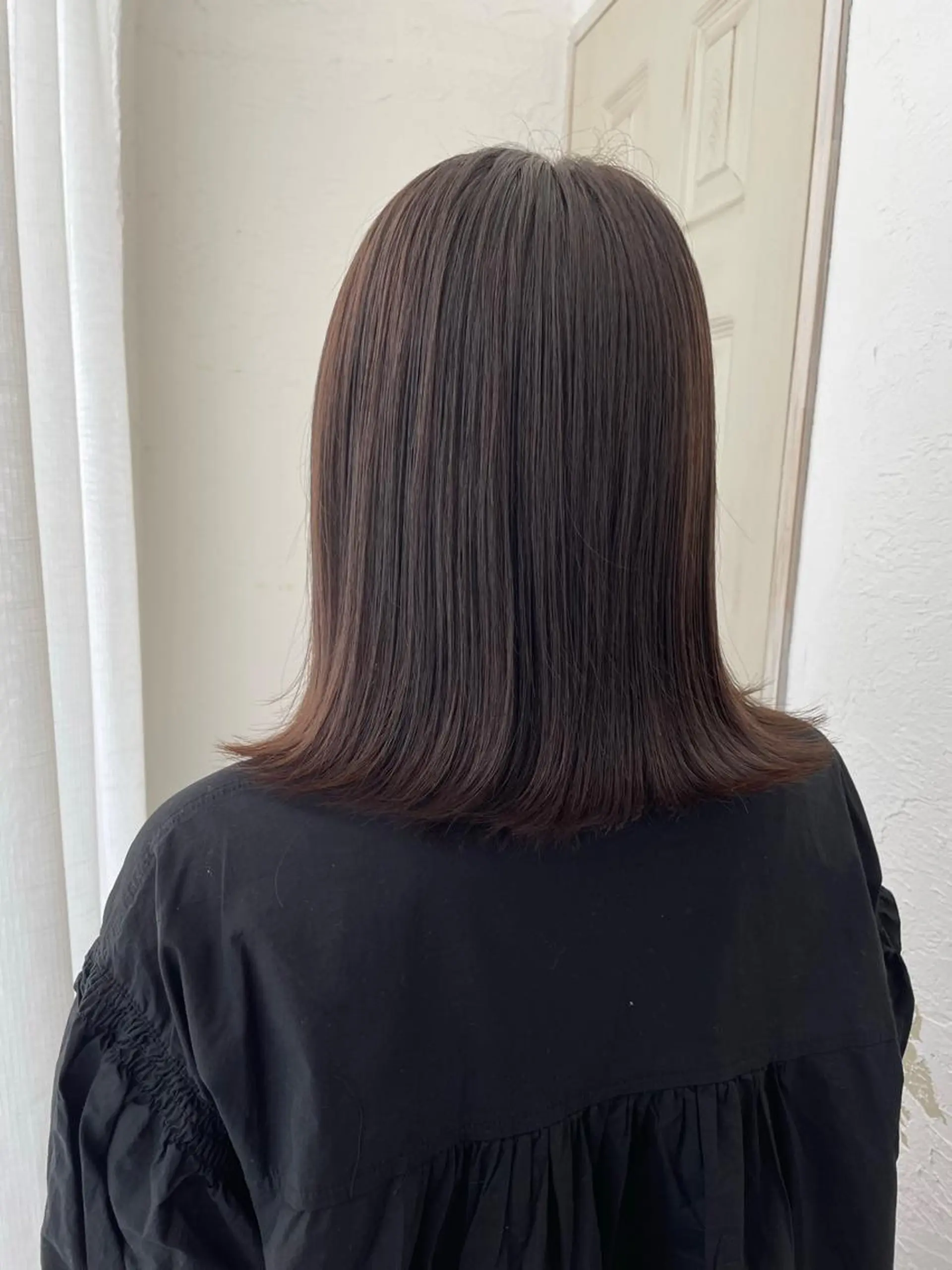 ミディアム カラー ヘアカラー タナカ マナミのヘアスタイル