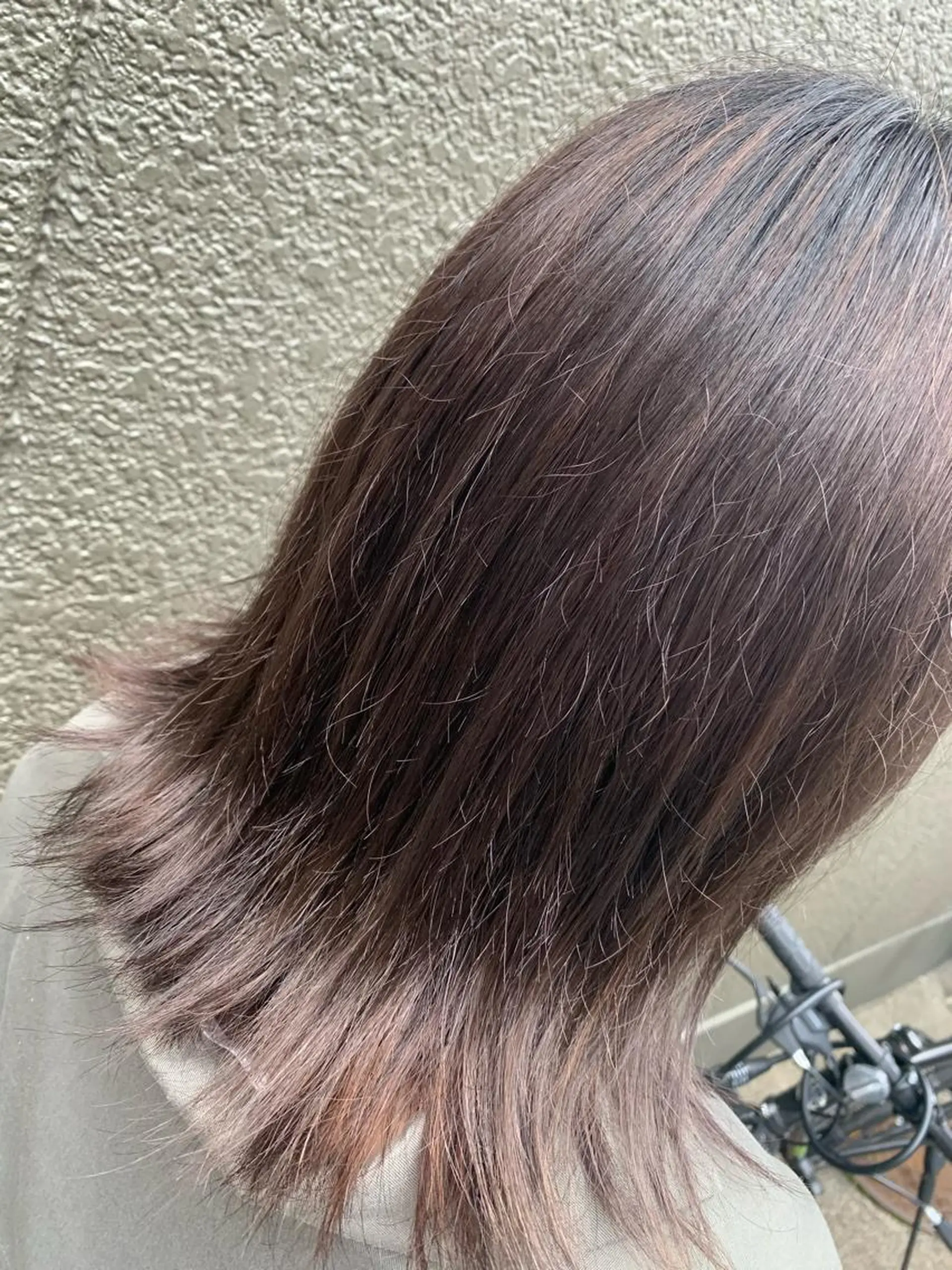 ミディアム カラー グレージュ ハイライトカラー ハイライト MIRUCO by KURAKU所属・⭐️ハイトーンカラー ⭐️メンズパーマ達成のヘアスタイル