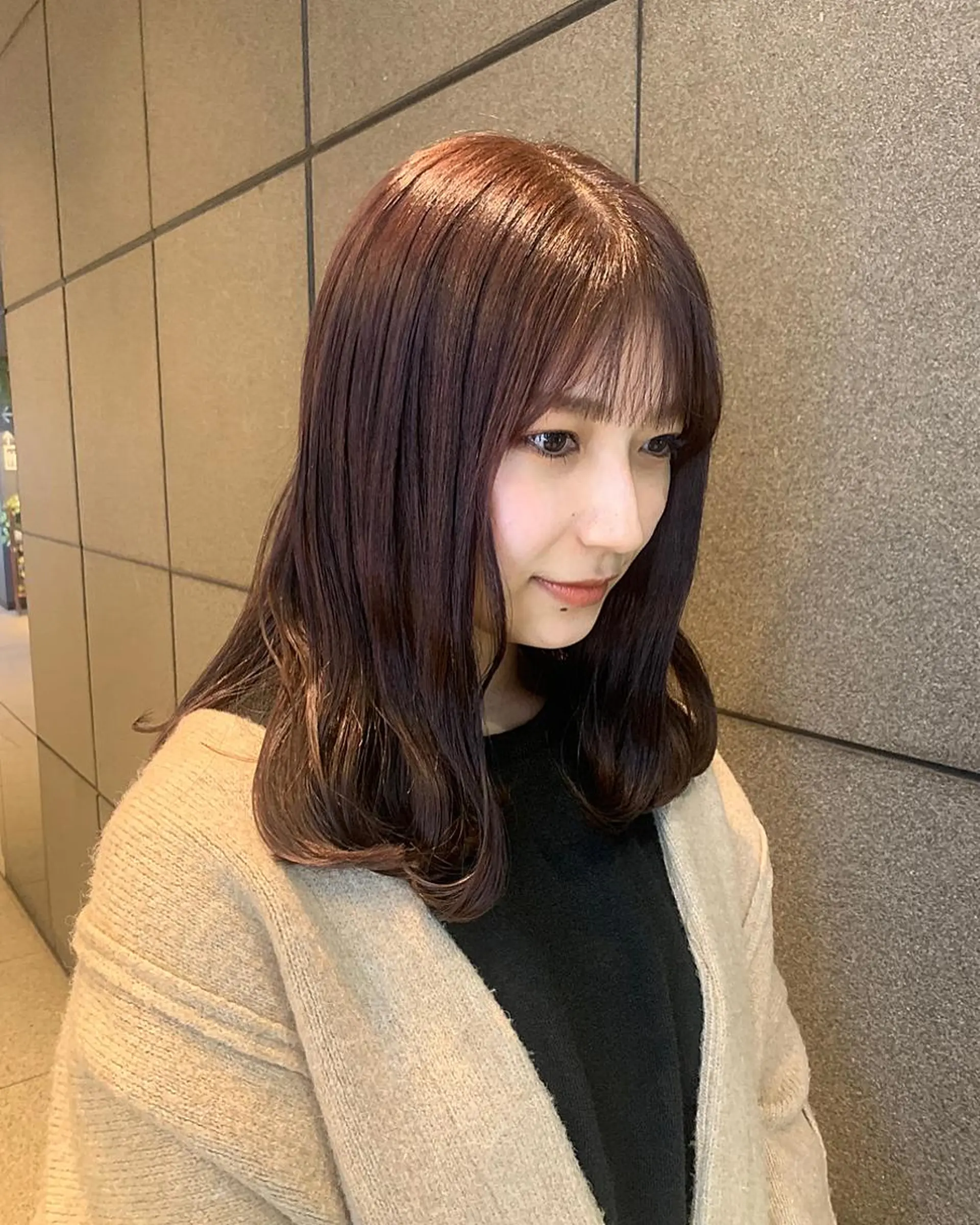 セミロング カラー SALOWIN    銀座RAY 2所属・yamashika honokaのヘアスタイル