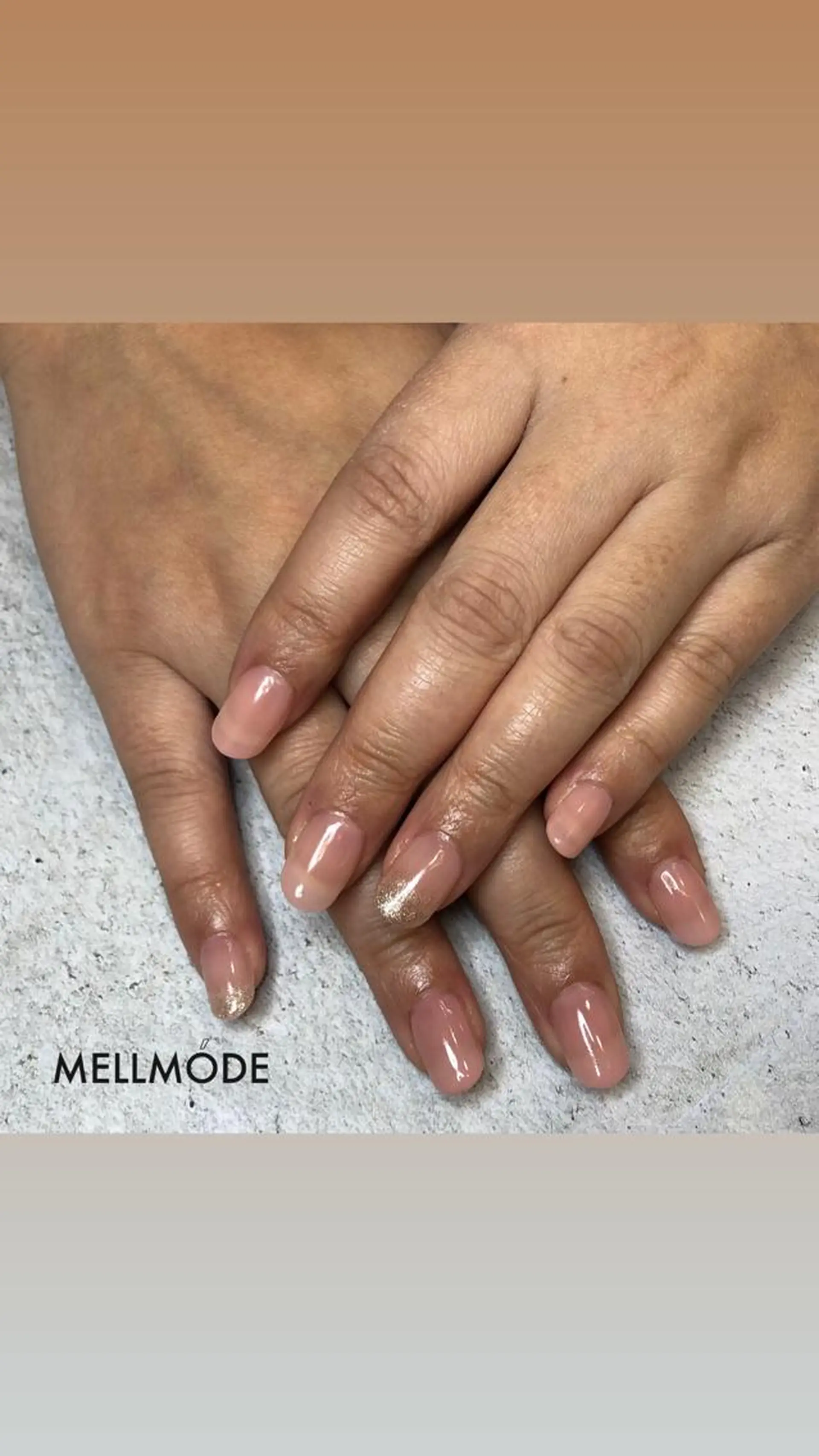 ネイル ラメ(グリッター) ピンク シルバー MELLMODE所属・Nakano Kanaのネイルデザイン