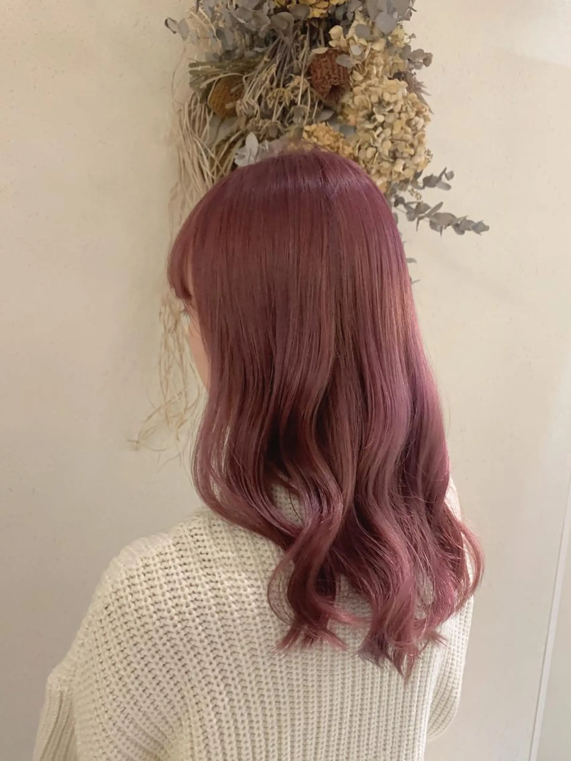 ロング カラー ブリーチ ラベンダーカラー ラベンダーピンク ピンクカラー Blue 髪質改善 💎松藤 莉奈のヘアスタイル