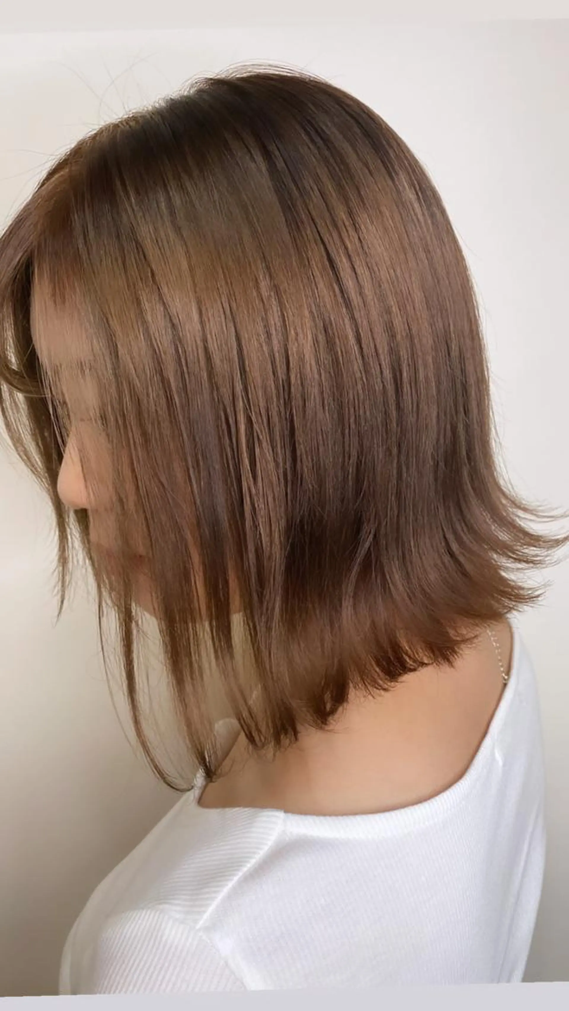 ショート カラー ヘアアレンジ ベージュカラー モカベージュ ヘアカラー トリートメント まつげと美容室/ 個室/瀬戸 一菜のヘアスタイル