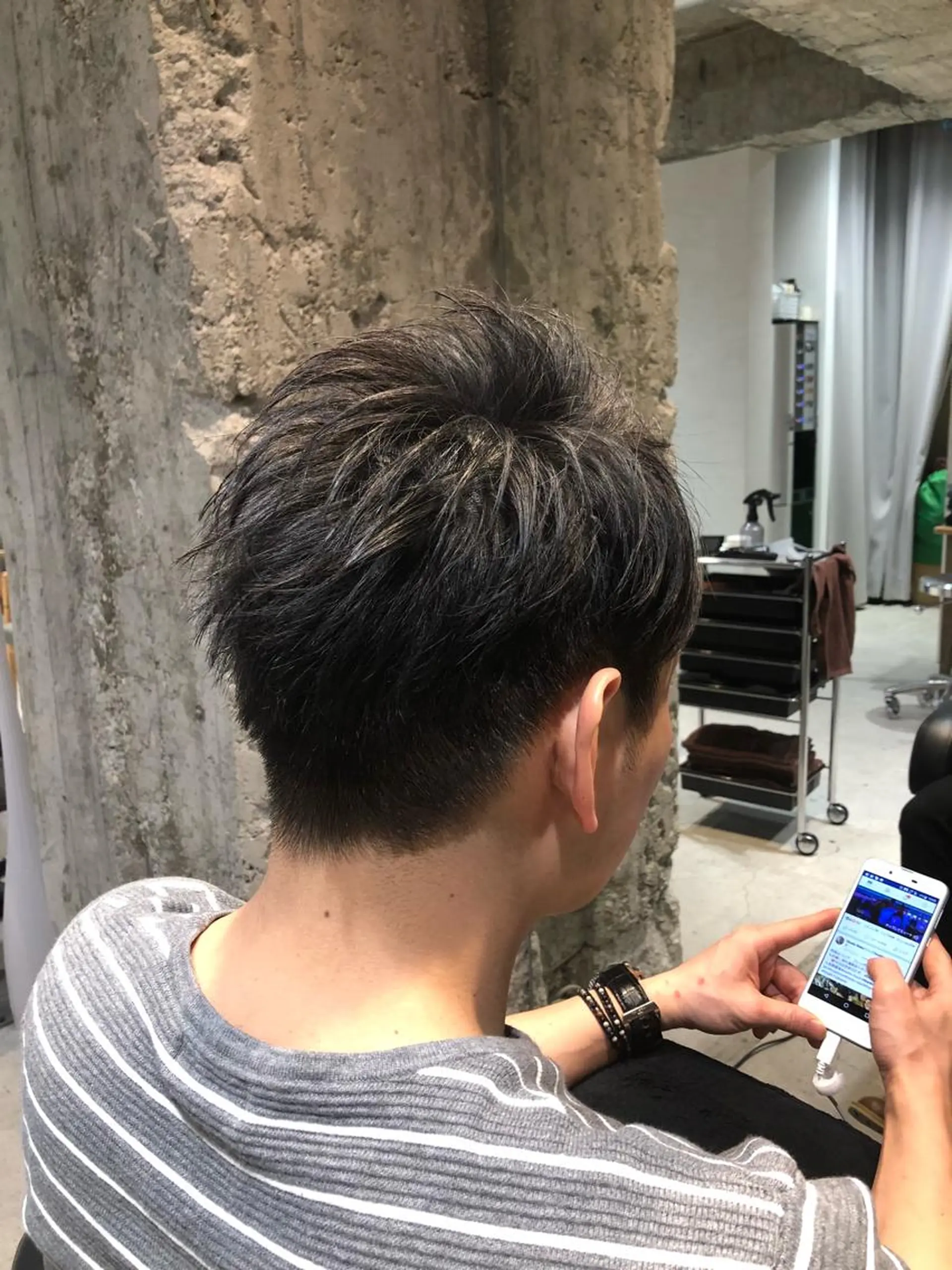 メンズ カット トリートメント 髪質改善🌈縮毛矯正 荻原　達矢のヘアスタイル