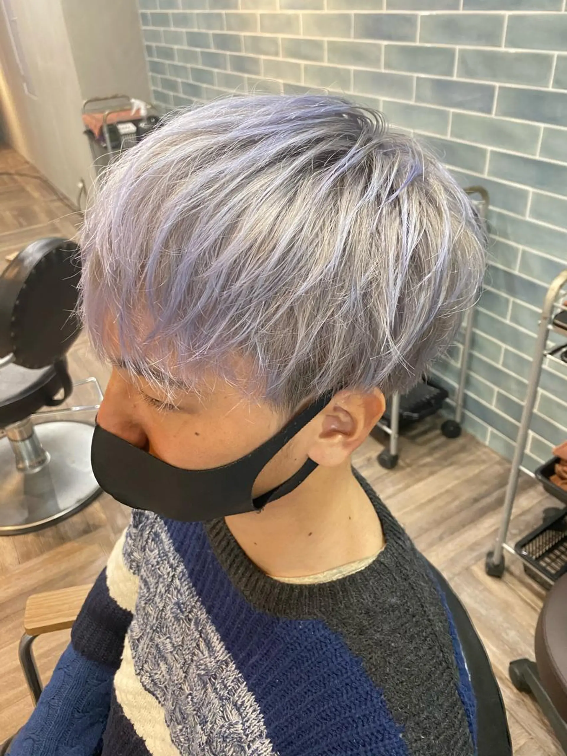 ショート カラー メンズ アッシュ men’s salon Gaudi梅田茶屋町店所属・寳泉 章弘のヘアスタイル