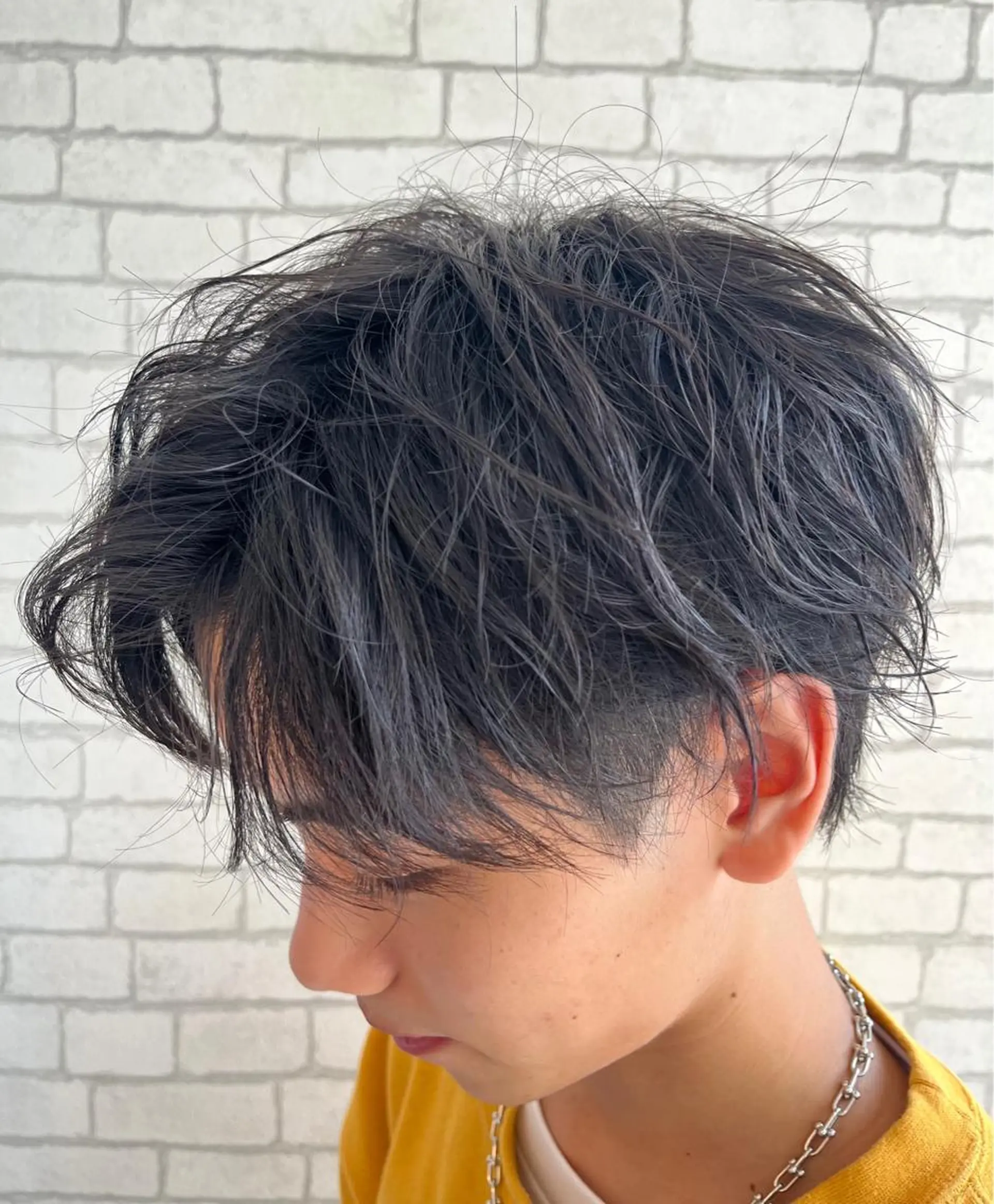 ショート ヘアアレンジ メンズ センターパート ヘアセット メンズ特化【平吉蓮】 ひらよしれんのヘアスタイル