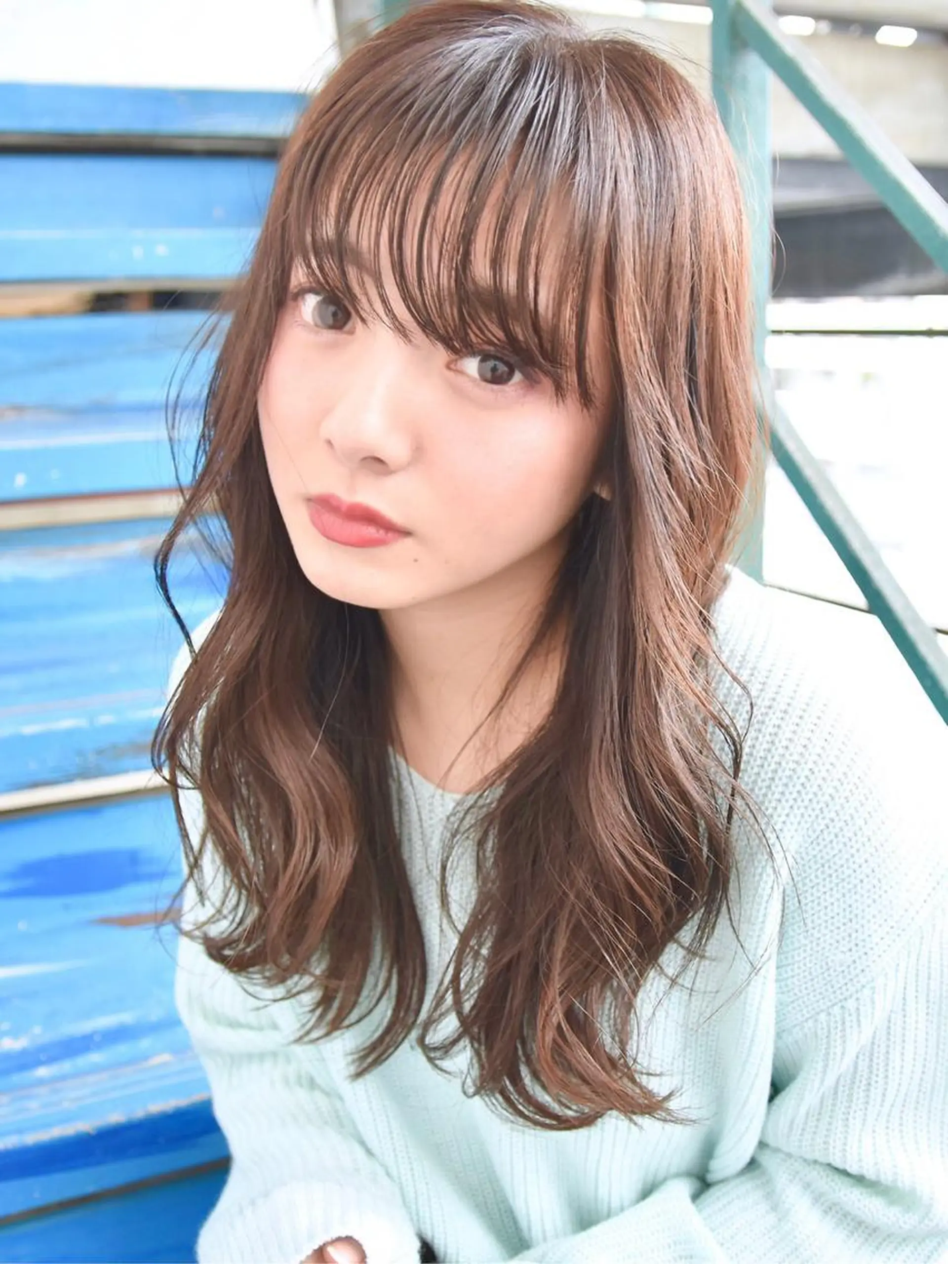 セミロング Trip 大名🌟 ダブルカラーのヘアスタイル