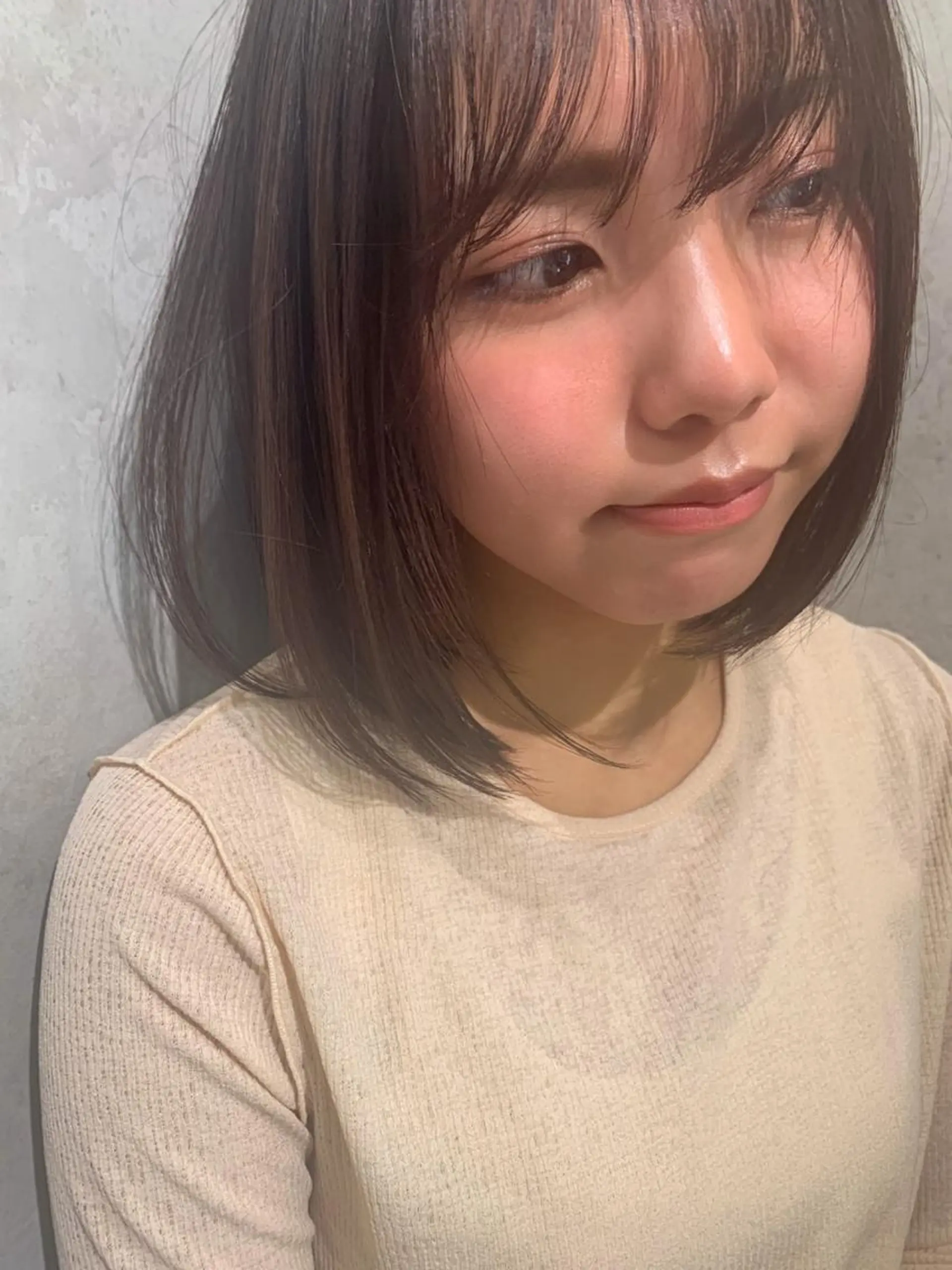 ミディアム カラー 透明感カラー カット stylist  ＊ mahoのヘアスタイル