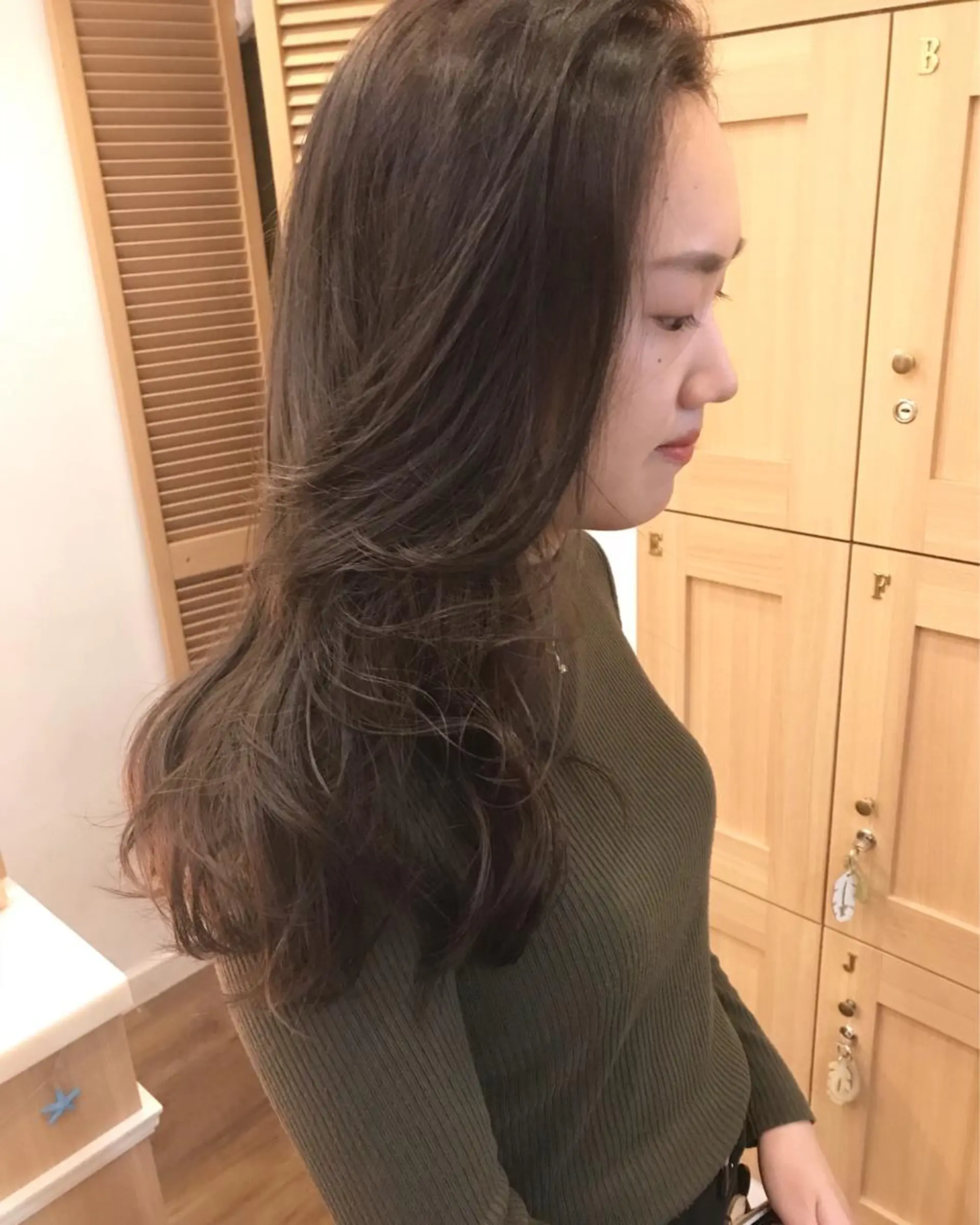 ロング カラー カット ヘアカラー トリートメント 韓国風ツヤ髪サロン ⭐️髪質改善ルーチェのヘアスタイル