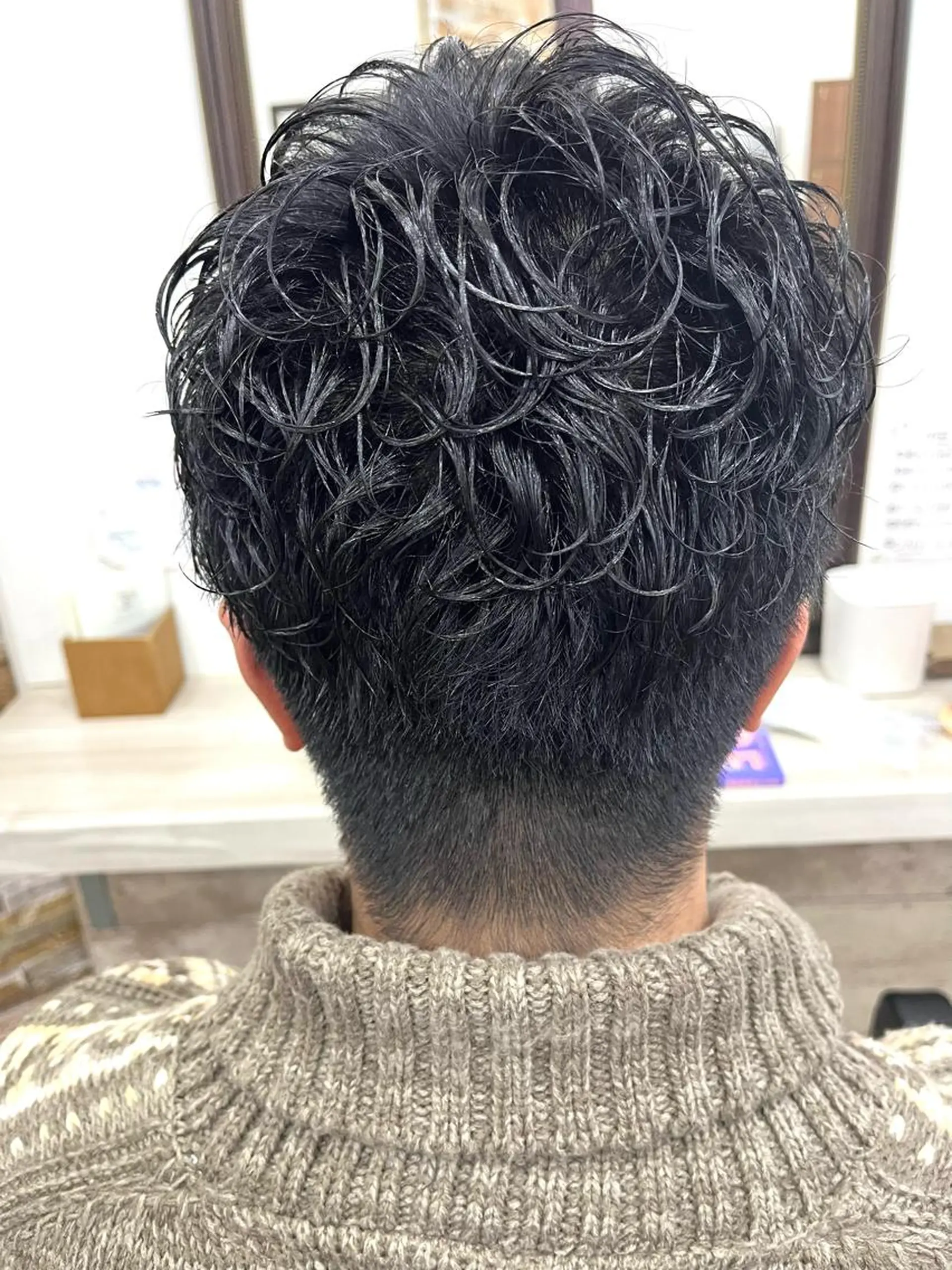 ショート パーマ メンズ 薮内 香保里のヘアスタイル