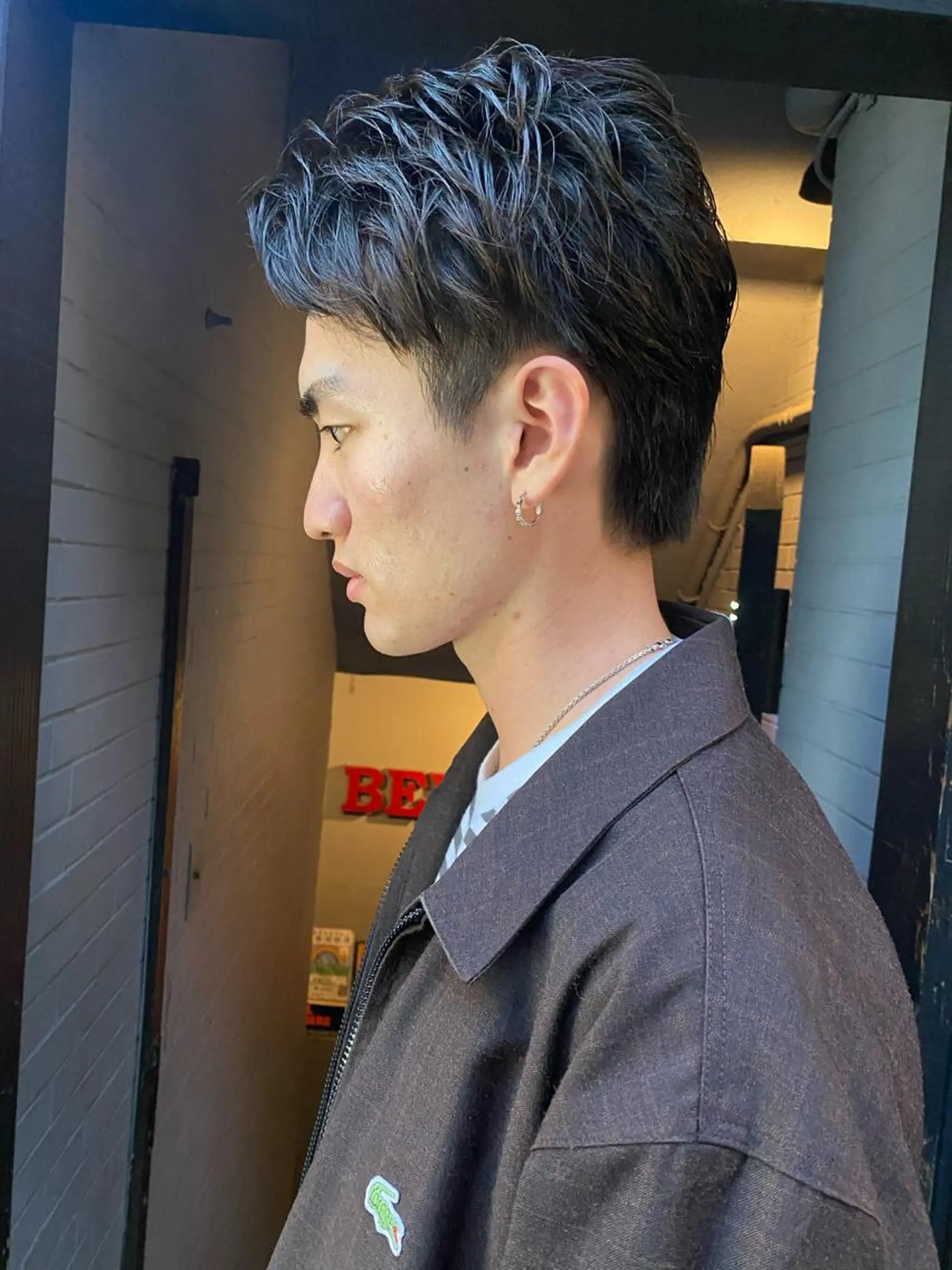 ショート メンズ メンズブリーチ メンズハイライト メンズインナーカラー メンズパーマ プードルパーマ カット 💈メンズ特化 /伊藤大輝💈のヘアスタイル