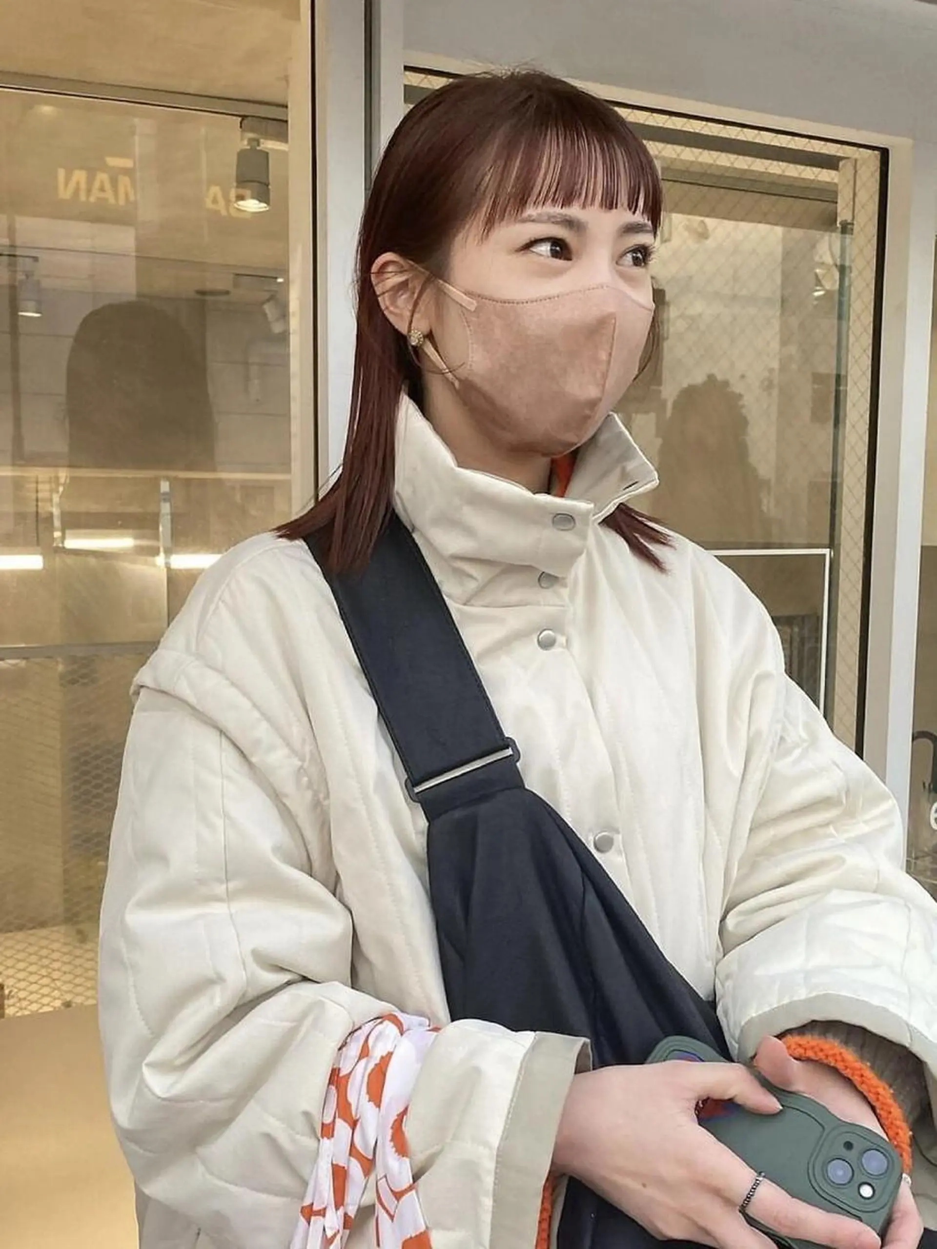 ミディアム カラー 透明感カラー🪡🤍 nanao🤍🪡のヘアスタイル