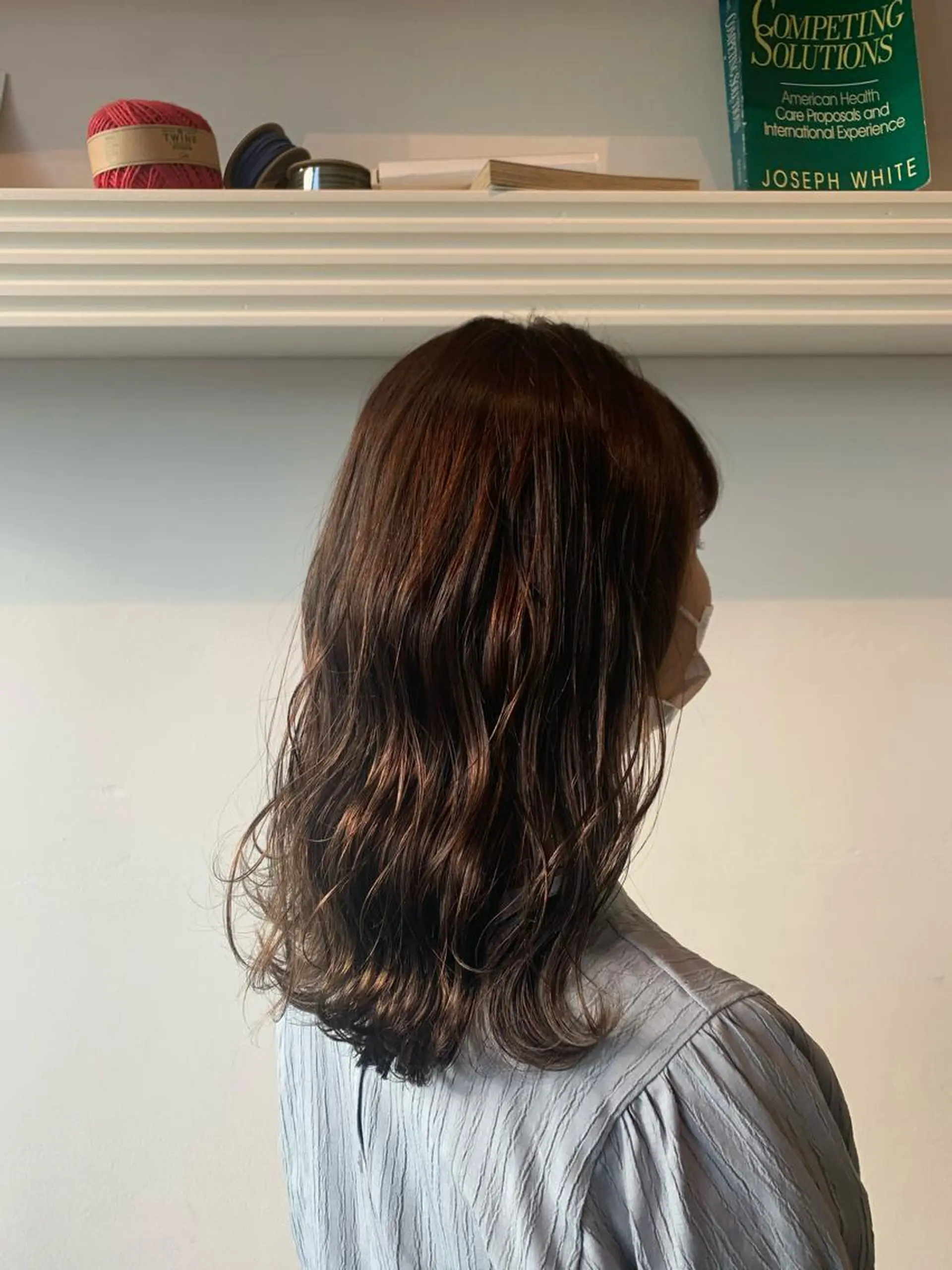 ミディアム ヘアカラー トリートメント ヘッドスパ ヘアセット 山口 竣也のヘアスタイル
