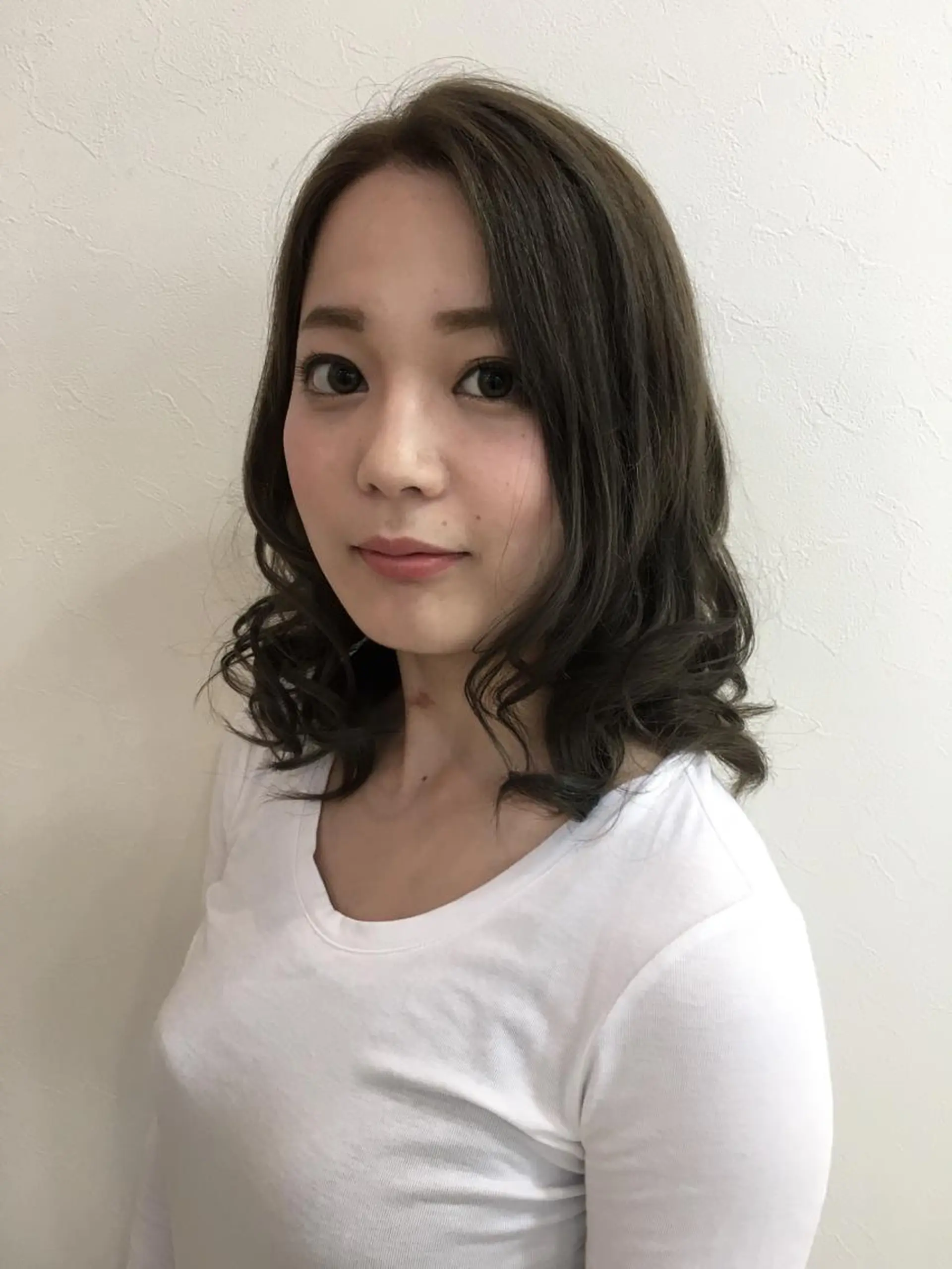 ミディアム セミロング カラー hair＆face  LOBEAUT所属・小笠原 一倫のヘアスタイル