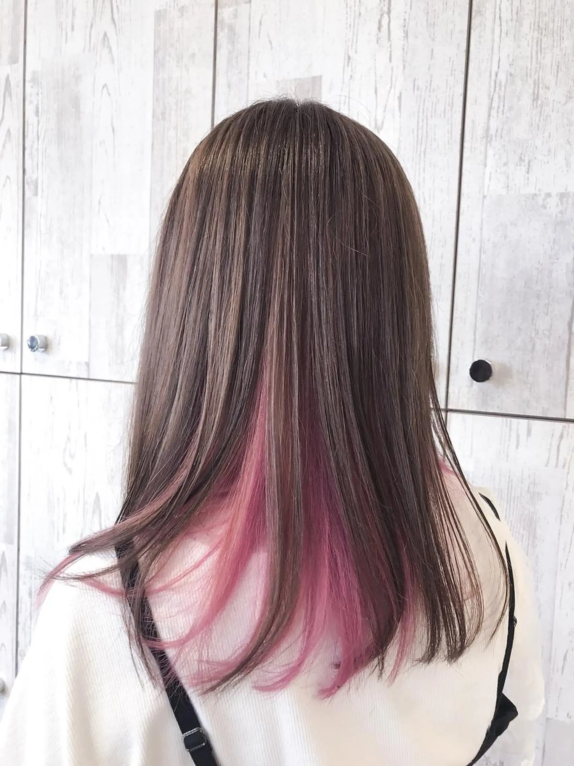セミロング カラー ヘアカラー トリートメント オーガニック/白髪 ぼかし/斎藤相慶のヘアスタイル