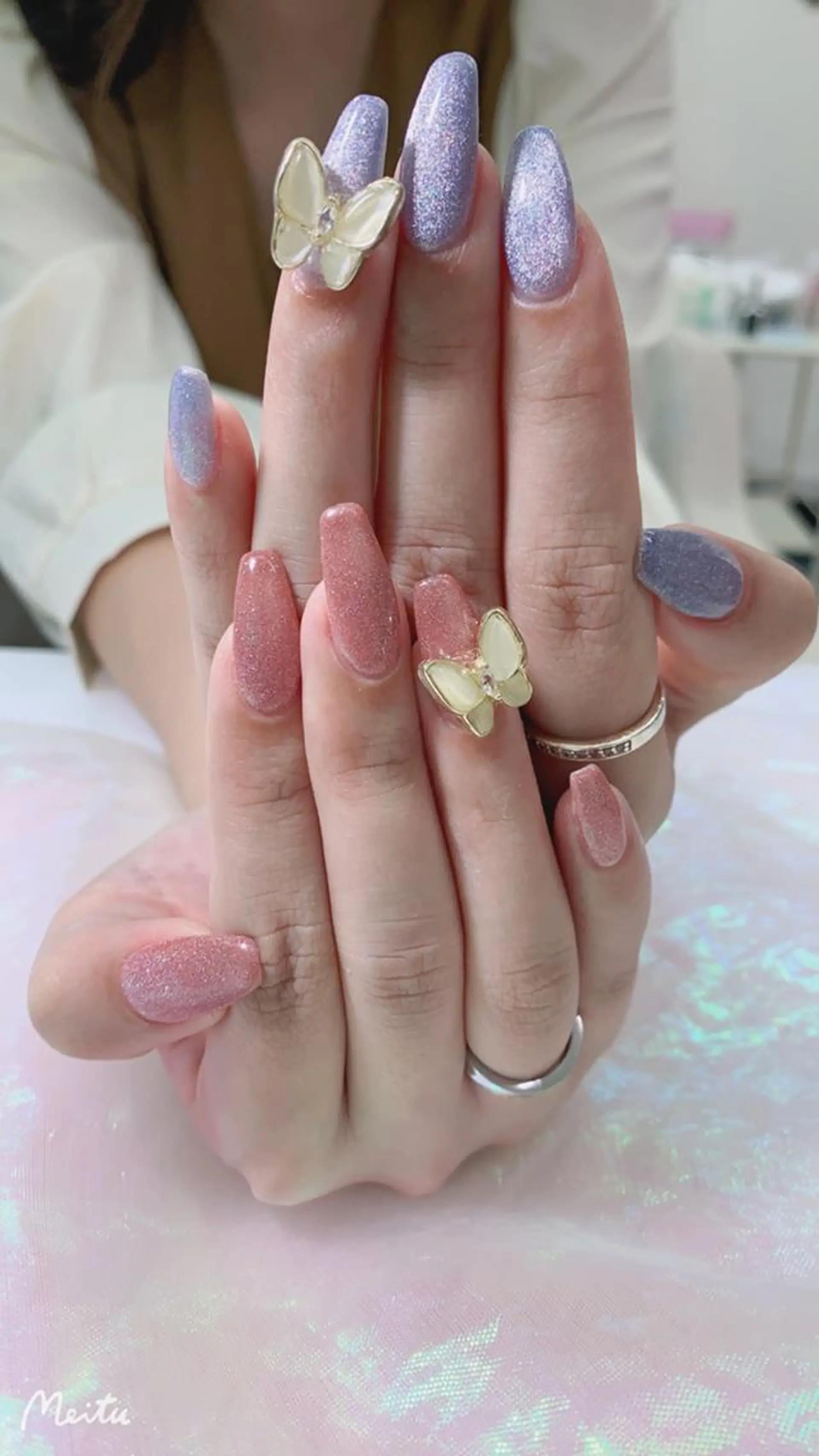 ネイル ハンドネイル ハンドケア 🦋ネイルサロン ブラン🌈ゆりのネイルデザイン