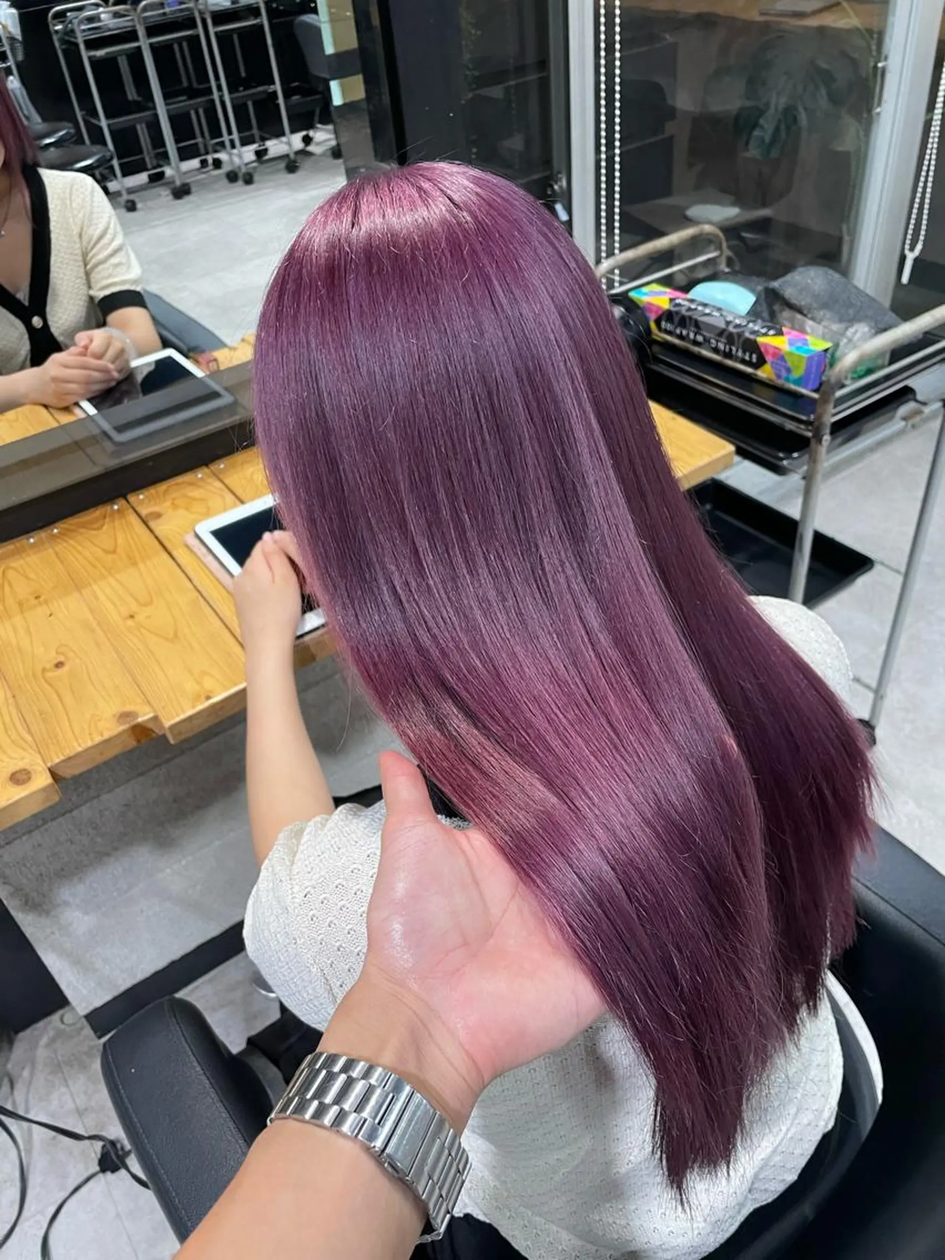 ロング カラー ブリーチ ダブルカラー ️💕淡いハイトーン 💕︎︎ひかるのヘアスタイル