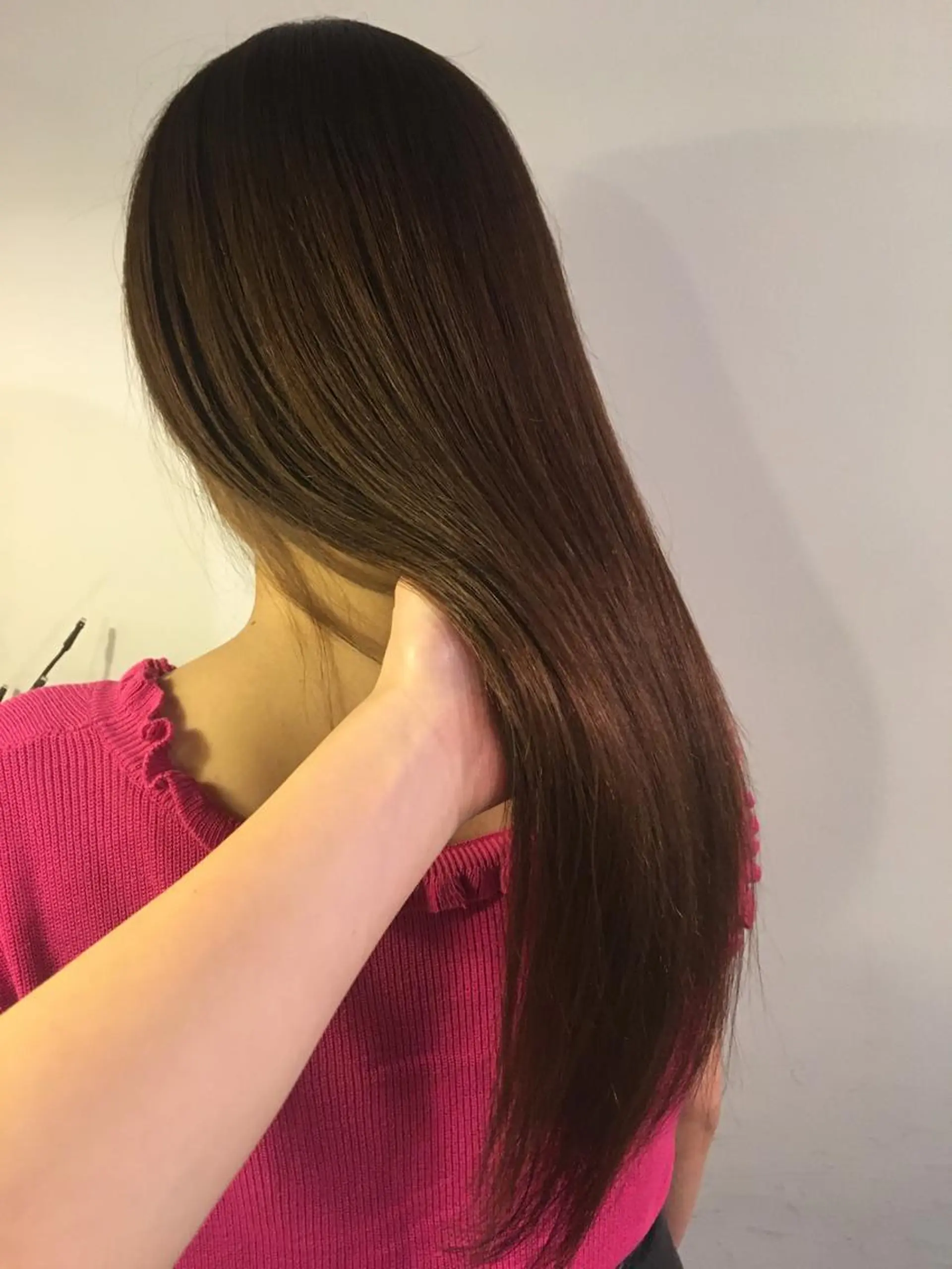 ロング カラー ボブ／レイヤー／艶 🦕risa  森下のヘアスタイル