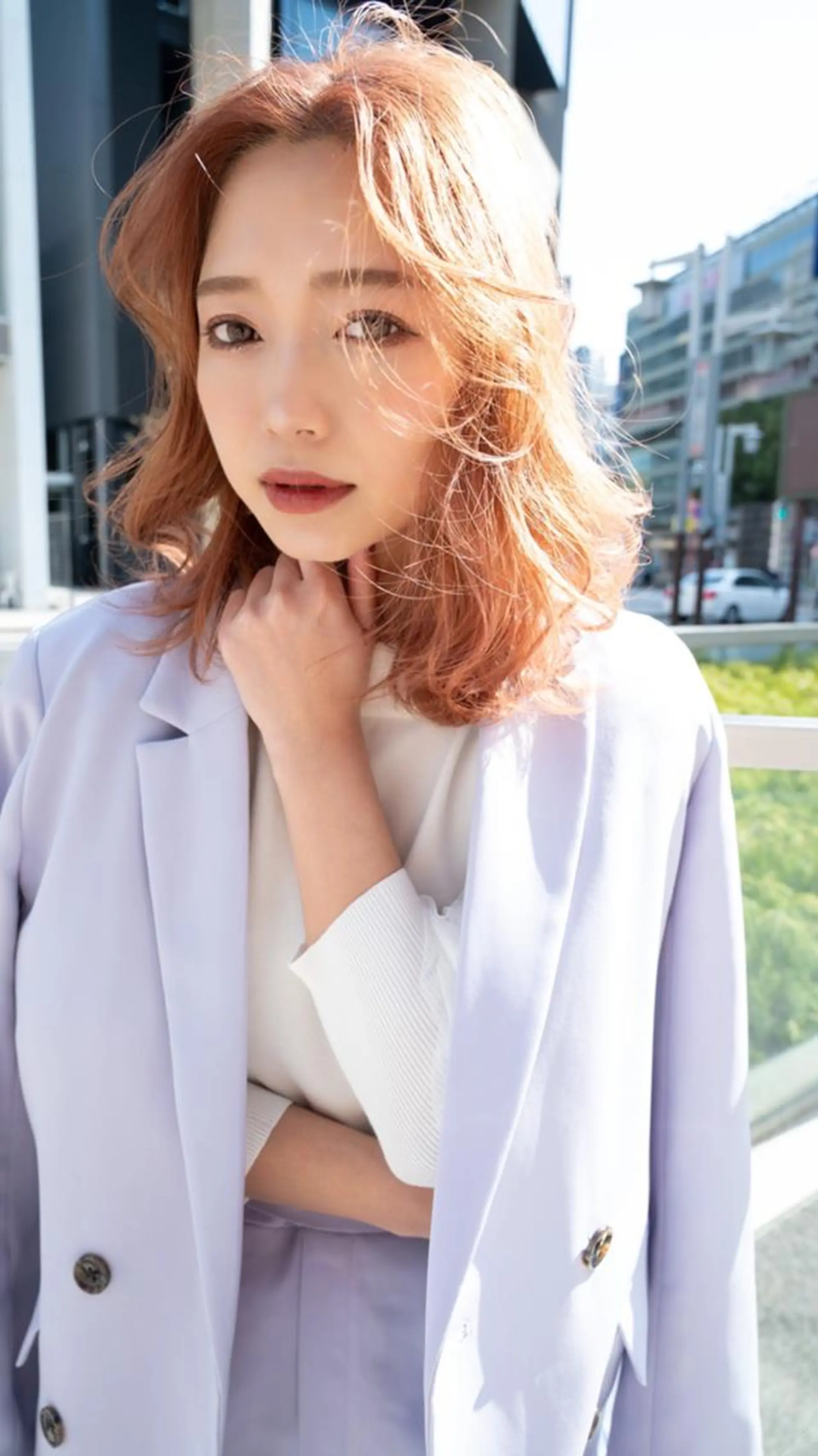 カラー ミディアム ANGELICA 吉川智昭のヘアスタイル
