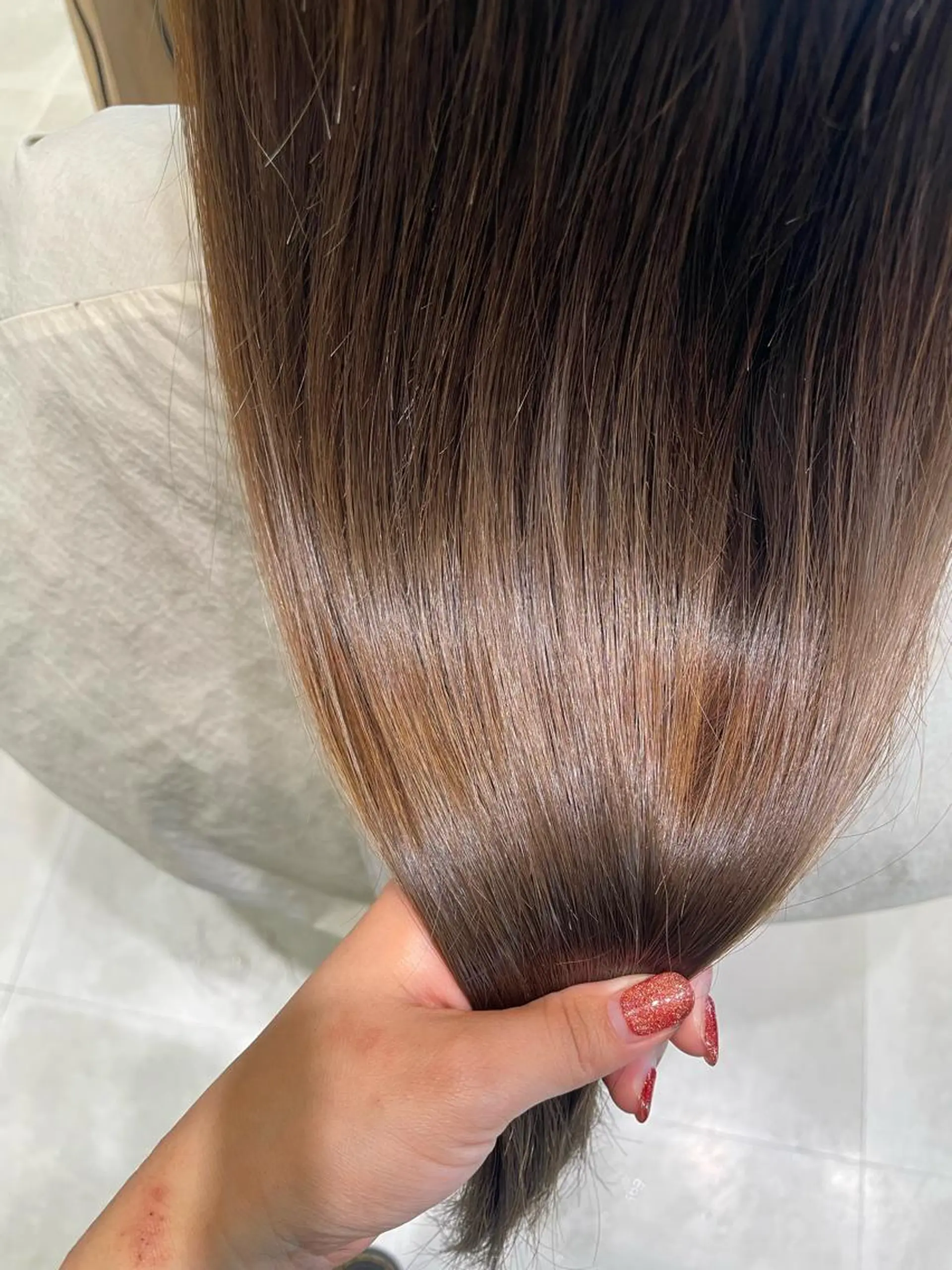 ロング カラー アッシュ ベージュカラー 髪質改善 トリートメント tocca/博多 /艶髪/金城夏帆のヘアスタイル