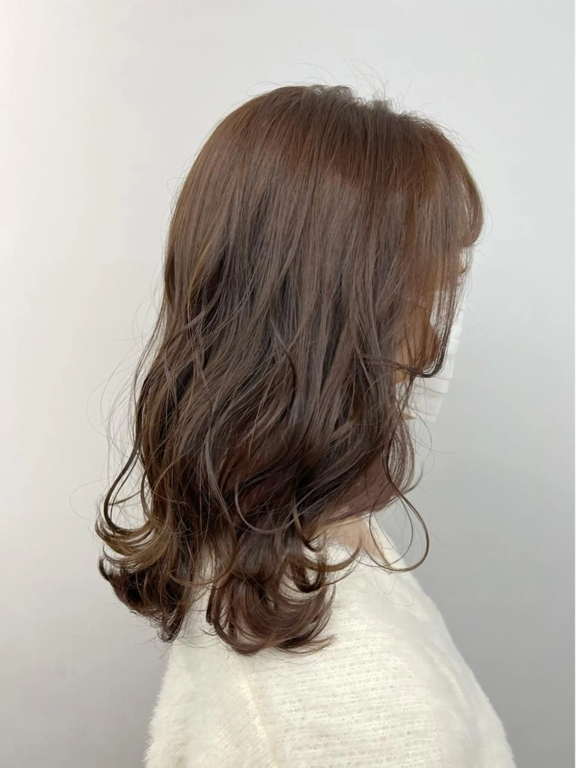 セミロング カラー マツエク・マツパ ベージュカラー ミルクティーベージュ 代表　YUKI ☆のヘアスタイル
