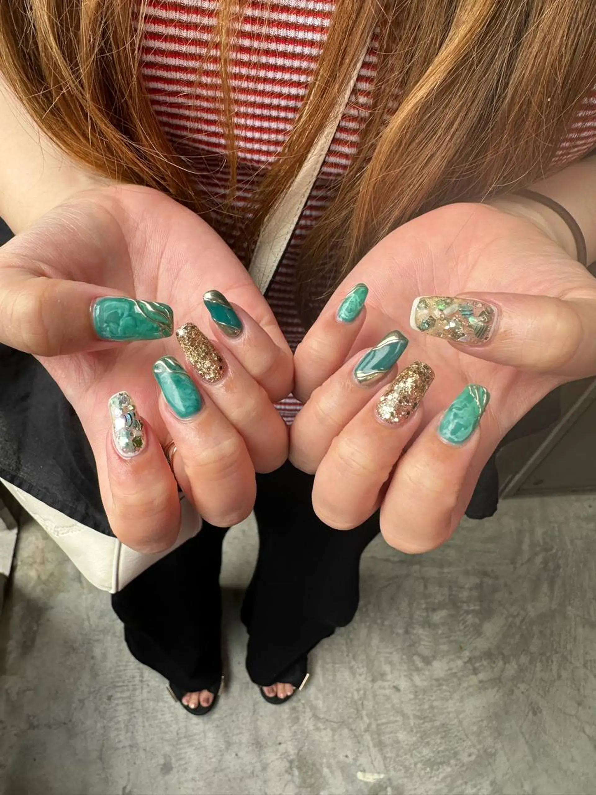 ネイル アートネイル 長堀橋 ネイルEMIのネイルデザイン