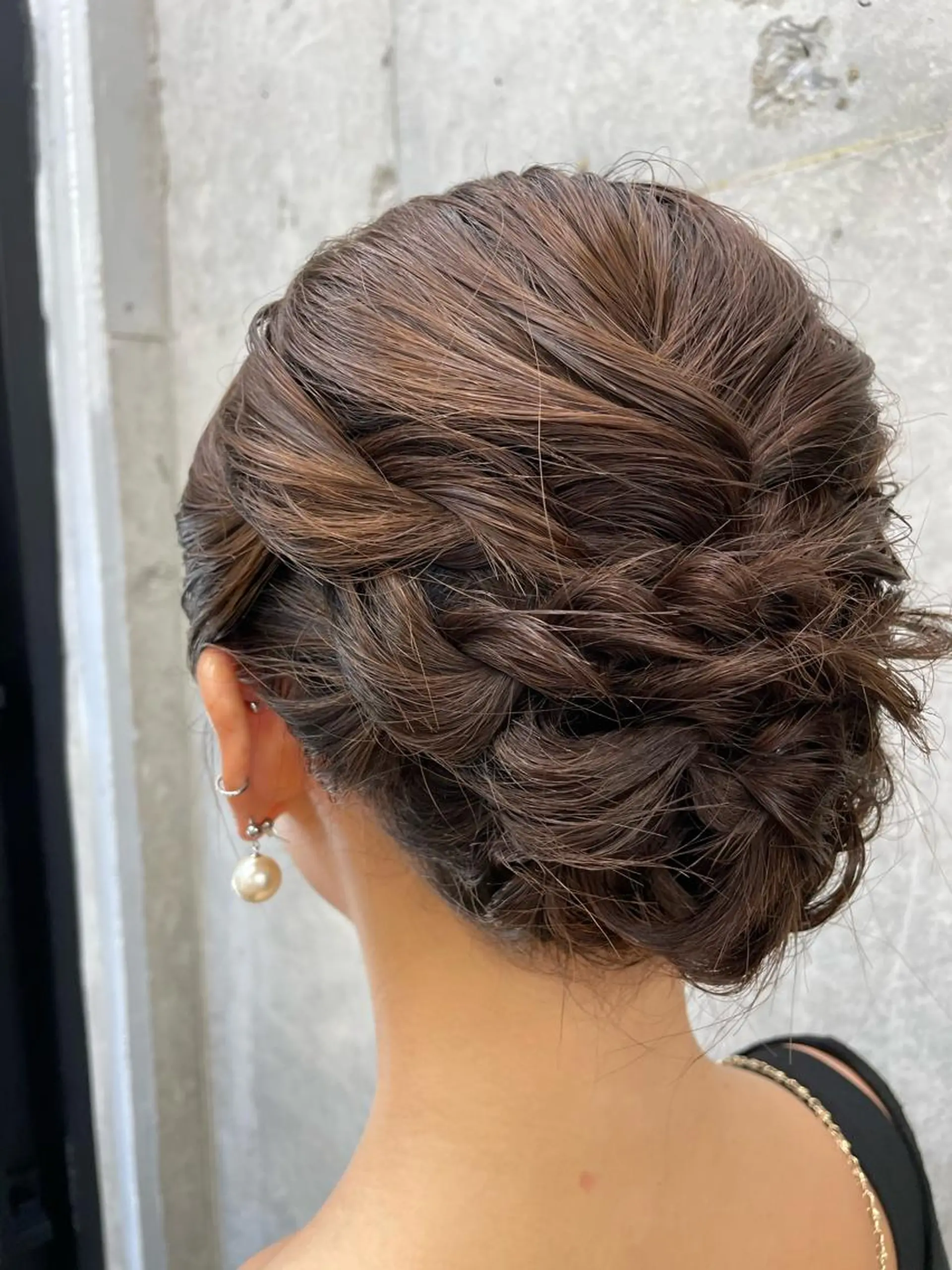 セミロング ヘアアレンジ 結婚式・ブライダル ボブ ヘアセット 巻ける縮毛矯正🌸 勝倉　麗のヘアスタイル