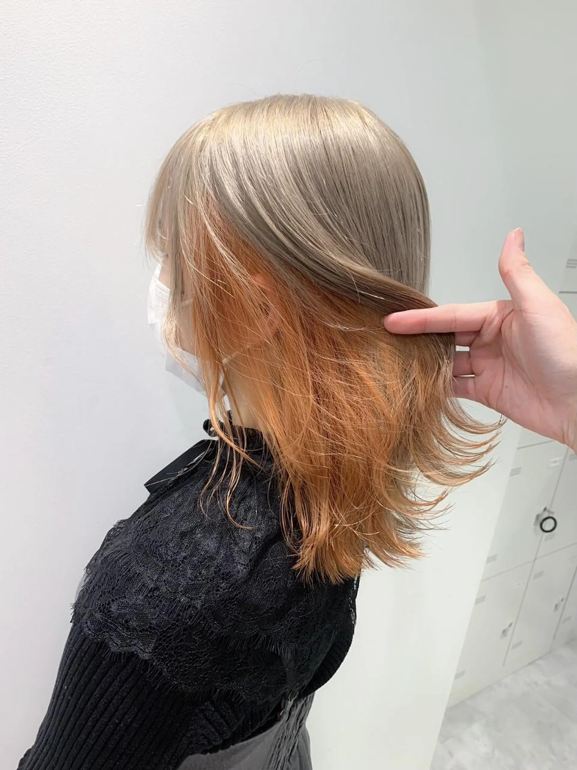 セミロング ヘアカラー トリートメント ヘアセット SALOWIN札幌大通店所属・‎🤍札幌ハイトーン 🤍シンゴのヘアスタイル