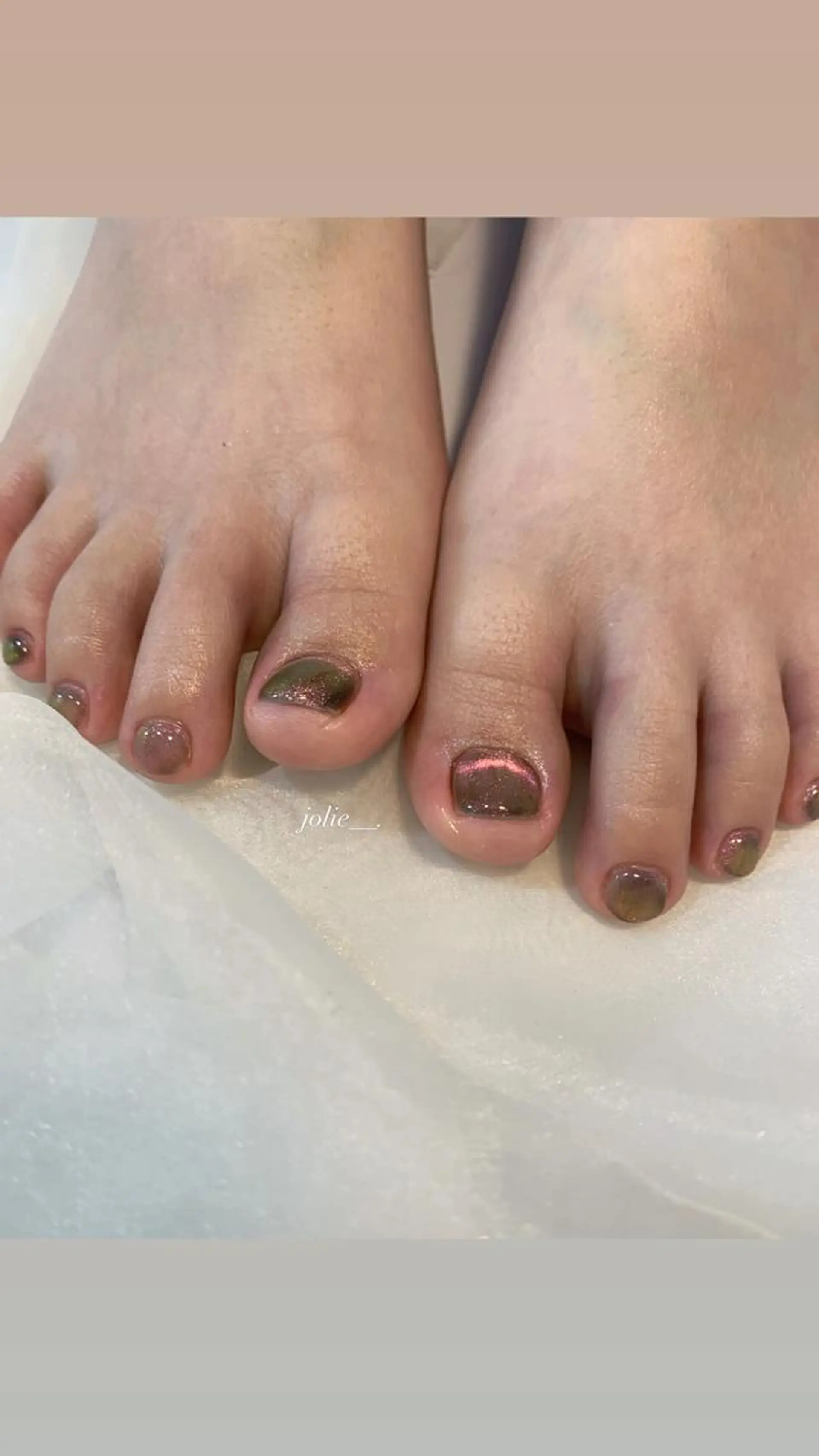 ネイル マグネットネイル フットネイル jolie nailのネイルデザイン