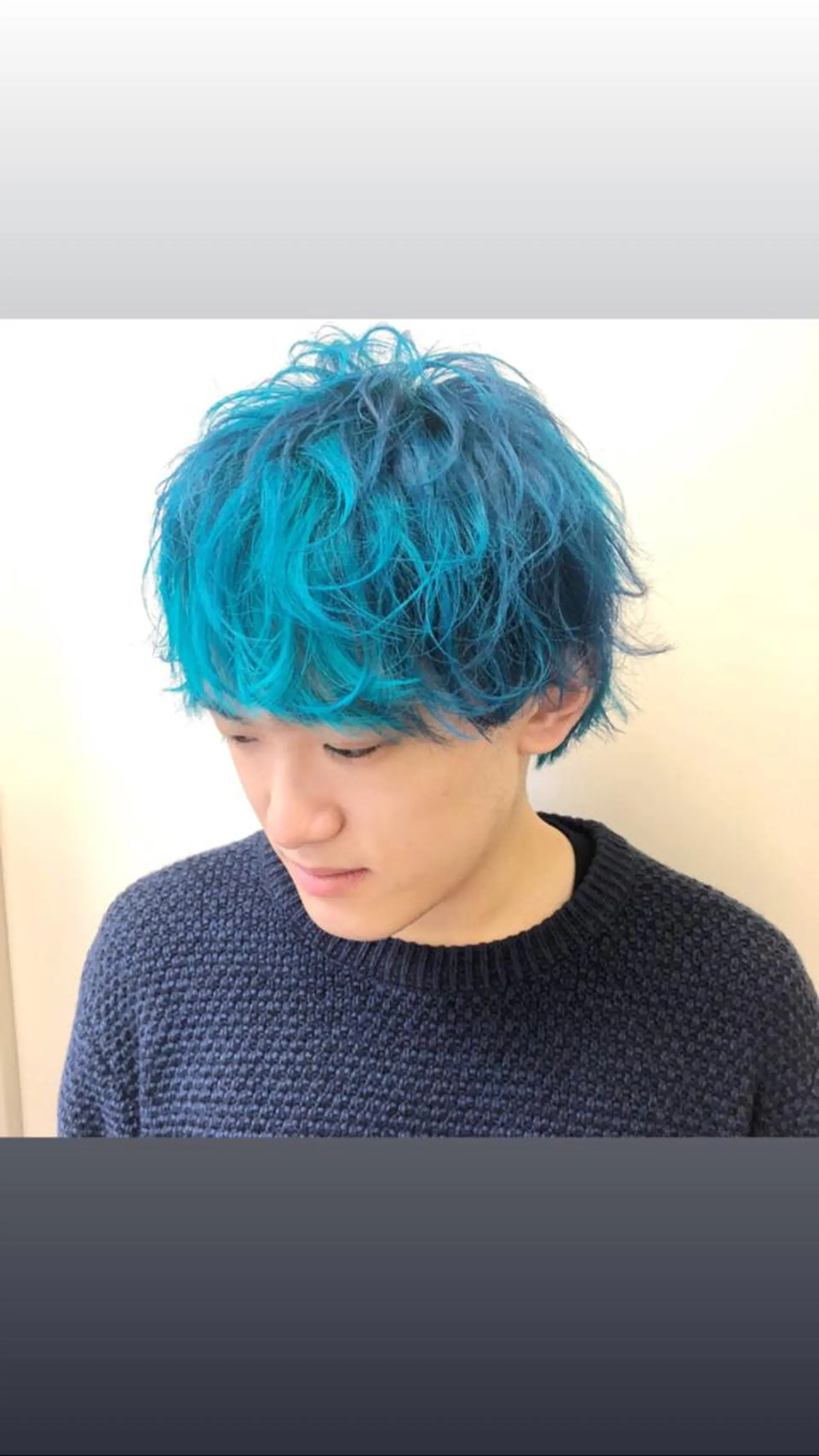 ショート カラー メンズ ブルーカラー 透明感カラー 髪質改善/美髪矯 正ヤマモトハルキのヘアスタイル