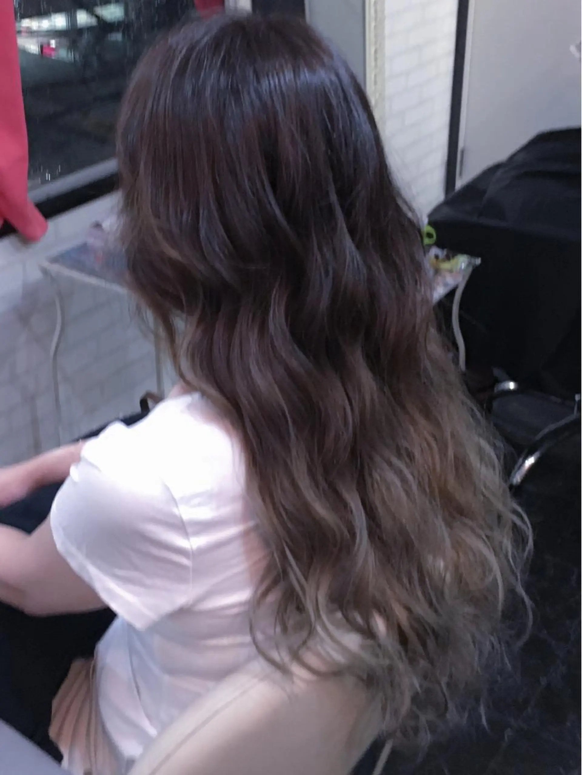 ロング カラー ヘアアレンジ バレイヤージュ グラデーションカラー レイヤーカット Kimura Shinyaのヘアスタイル