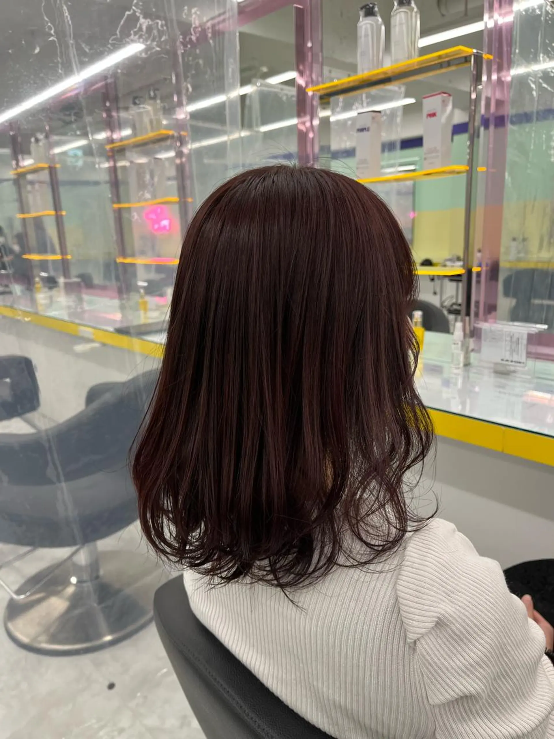 ミディアム カット ヘアカラー トリートメント ヘッドスパ ヘアセット 🌿透明感カラー‪ 縮毛矯正✨かずきのヘアスタイル