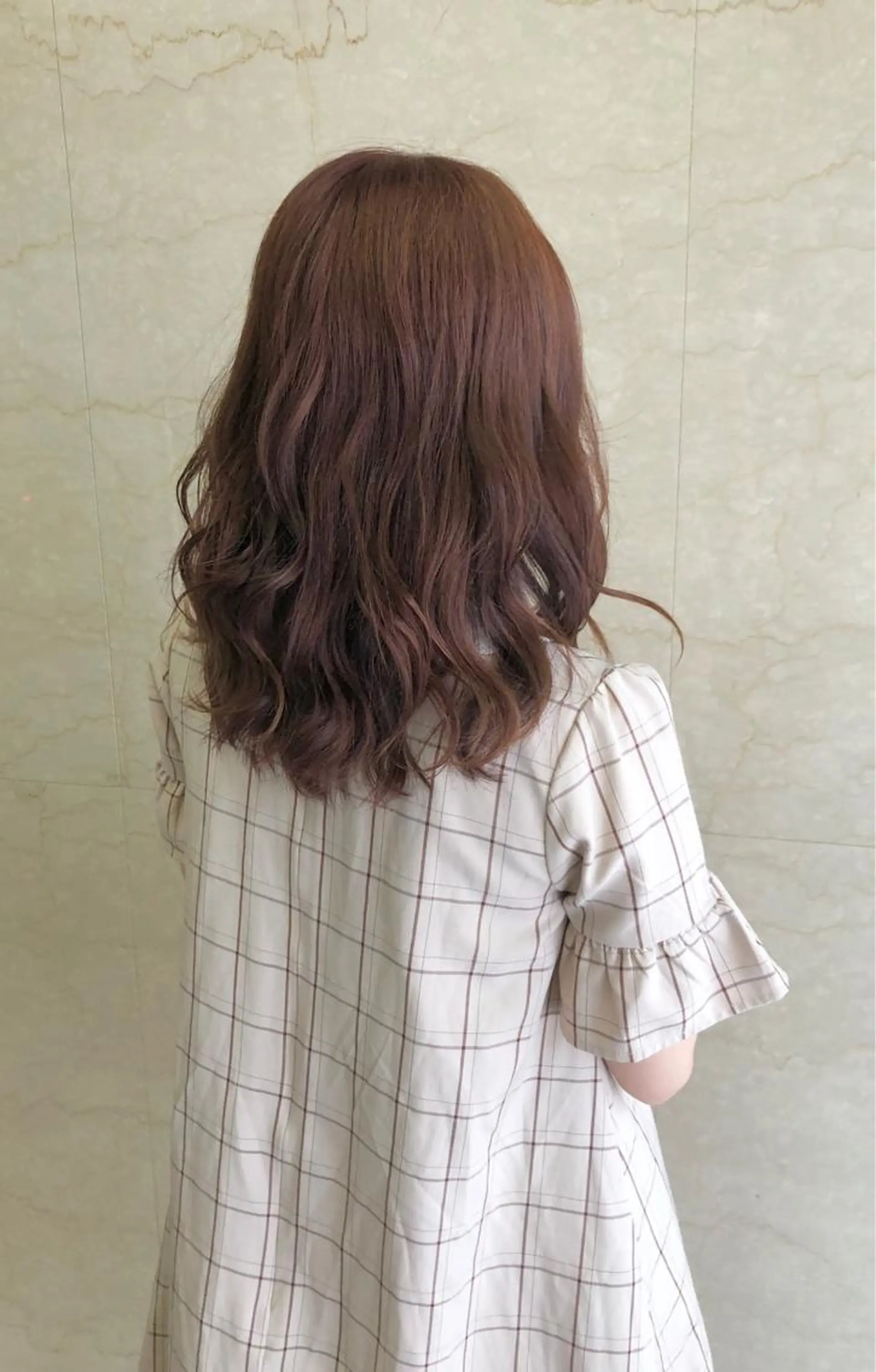 セミロング ピンクラベンダー キノシタ ナオユキのヘアスタイル