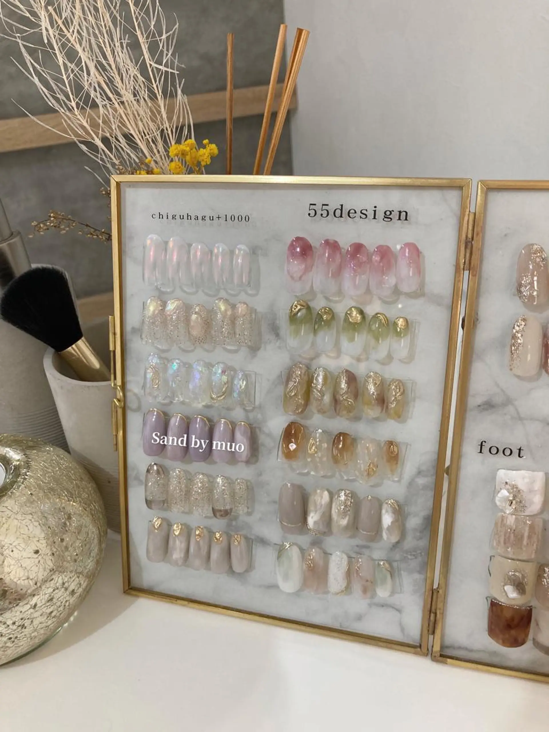 ネイル フットネイル ジェルネイル マグネットネイル ミラーネイル ニュアンスネイル Sand by muoのネイルデザイン