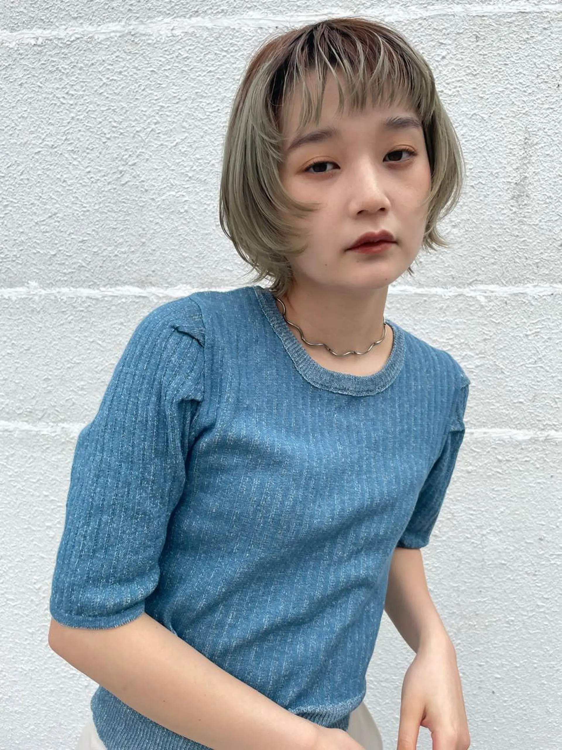 ショート カラー silo所属・silo MOKA 顔周りカット🦦のヘアスタイル