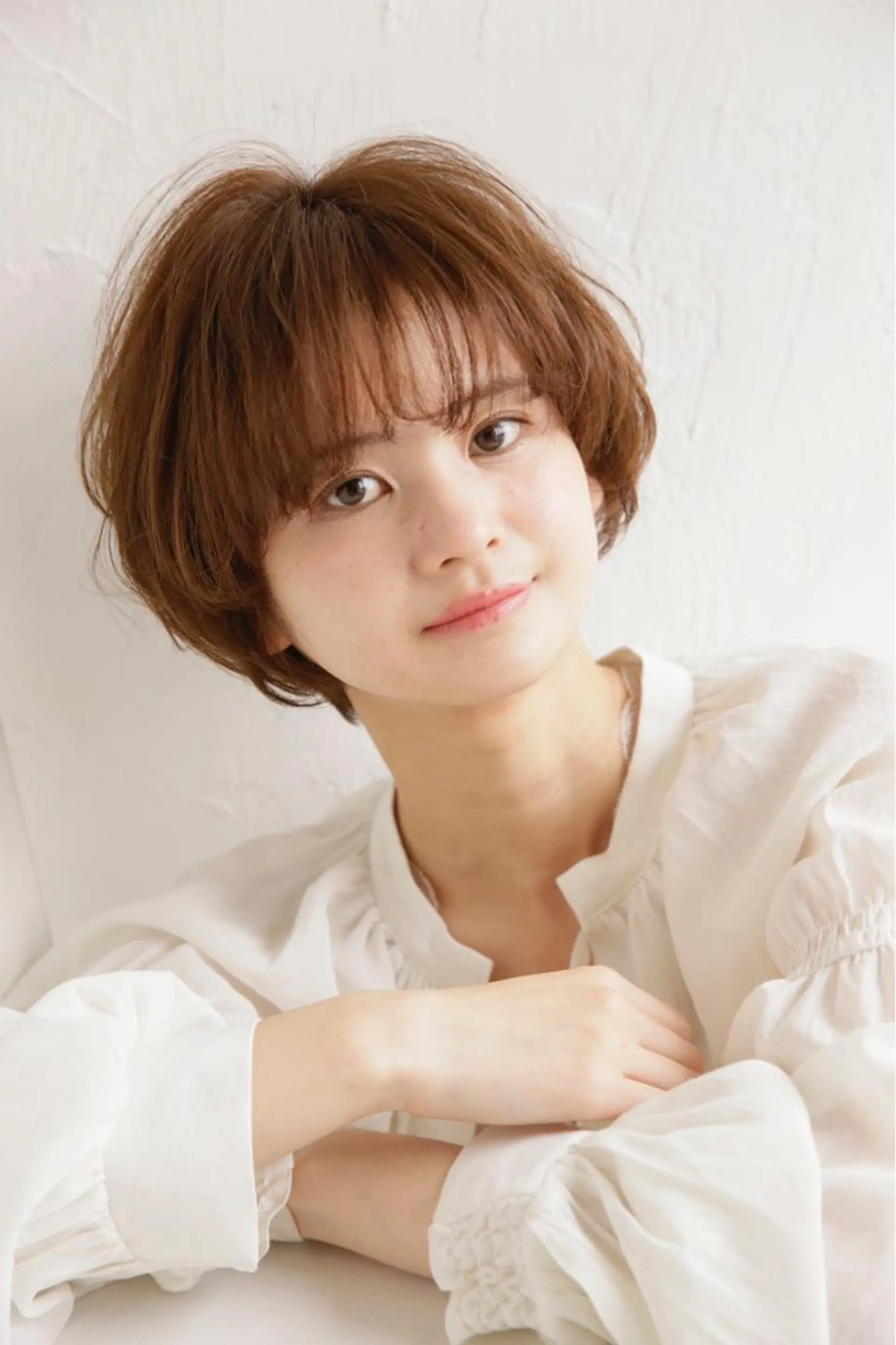 ショート ヘアカラー トリートメント 庄司 美佑樹のヘアスタイル