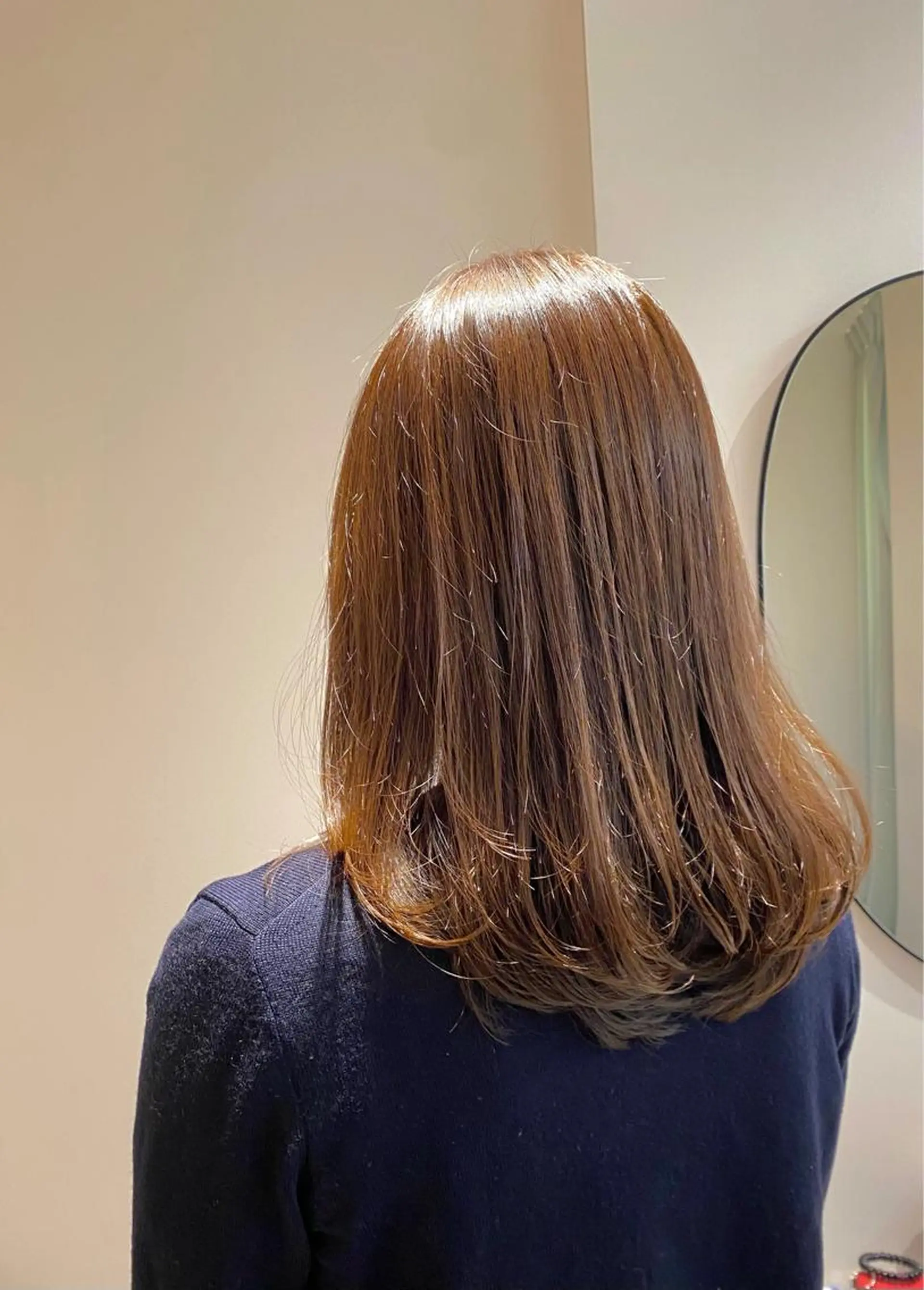 セミロング カラー カット ヘアカラー トリートメント 似合わせ美髪ヘア✨ 天王寺.阿倍野🌈のヘアスタイル