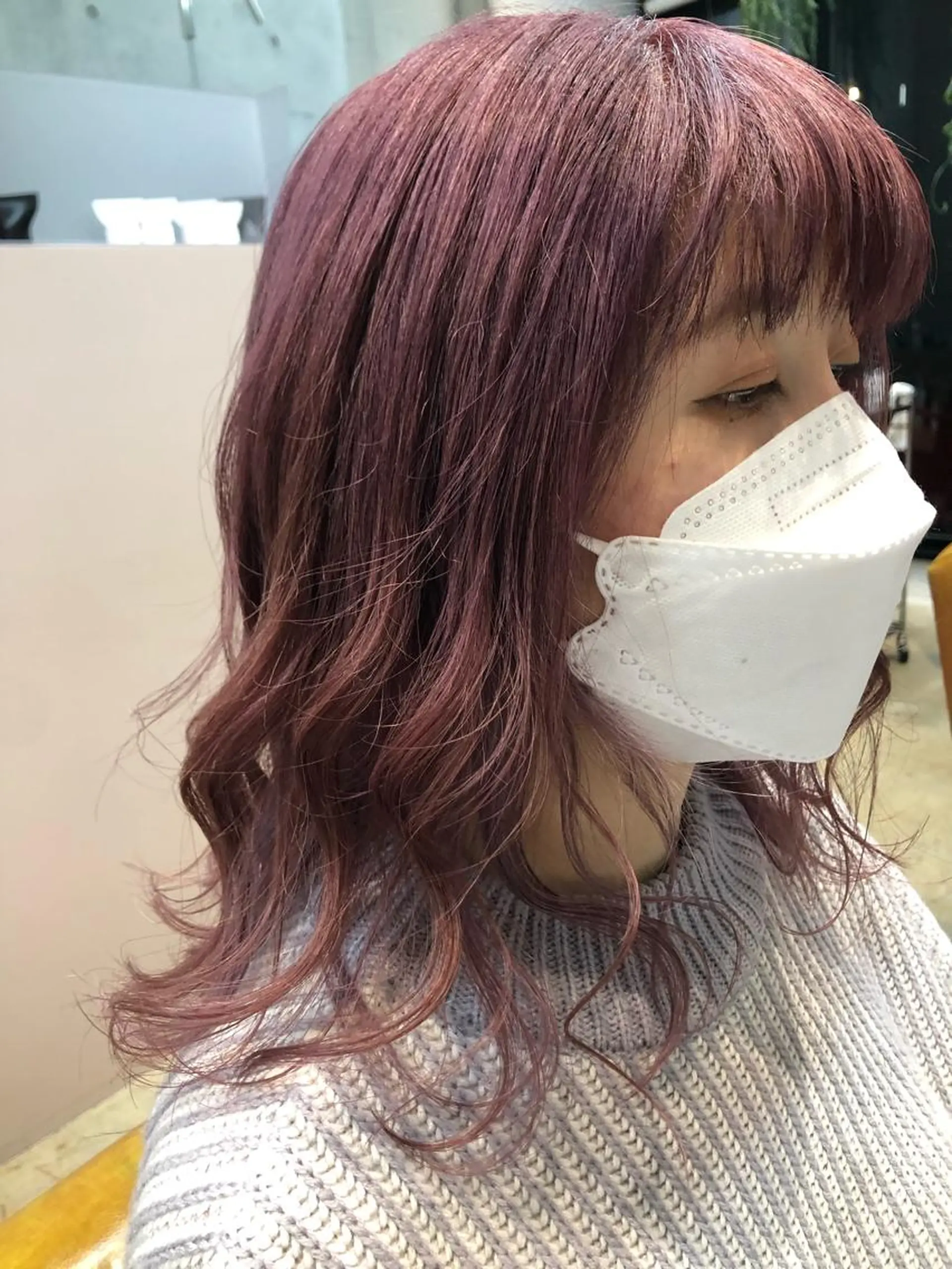 ミディアム カラー ヘアカラー トリートメント 🍊🍊COコ かぢあおい🍊🍊のヘアスタイル