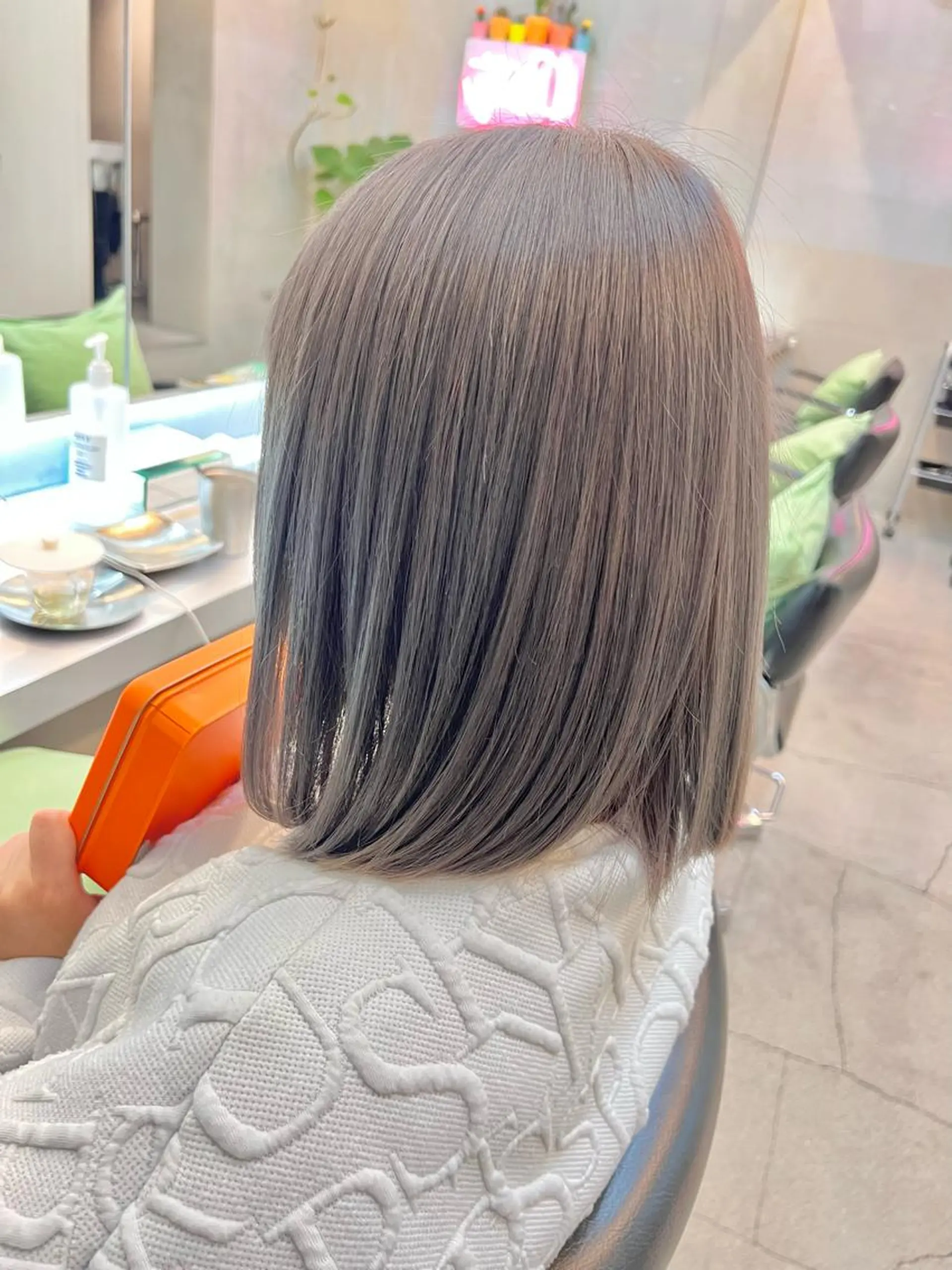 ショート カラー ヘアカラー トリートメント 乾かすだけでサラ艶に /髪質改善西村涼太のヘアスタイル