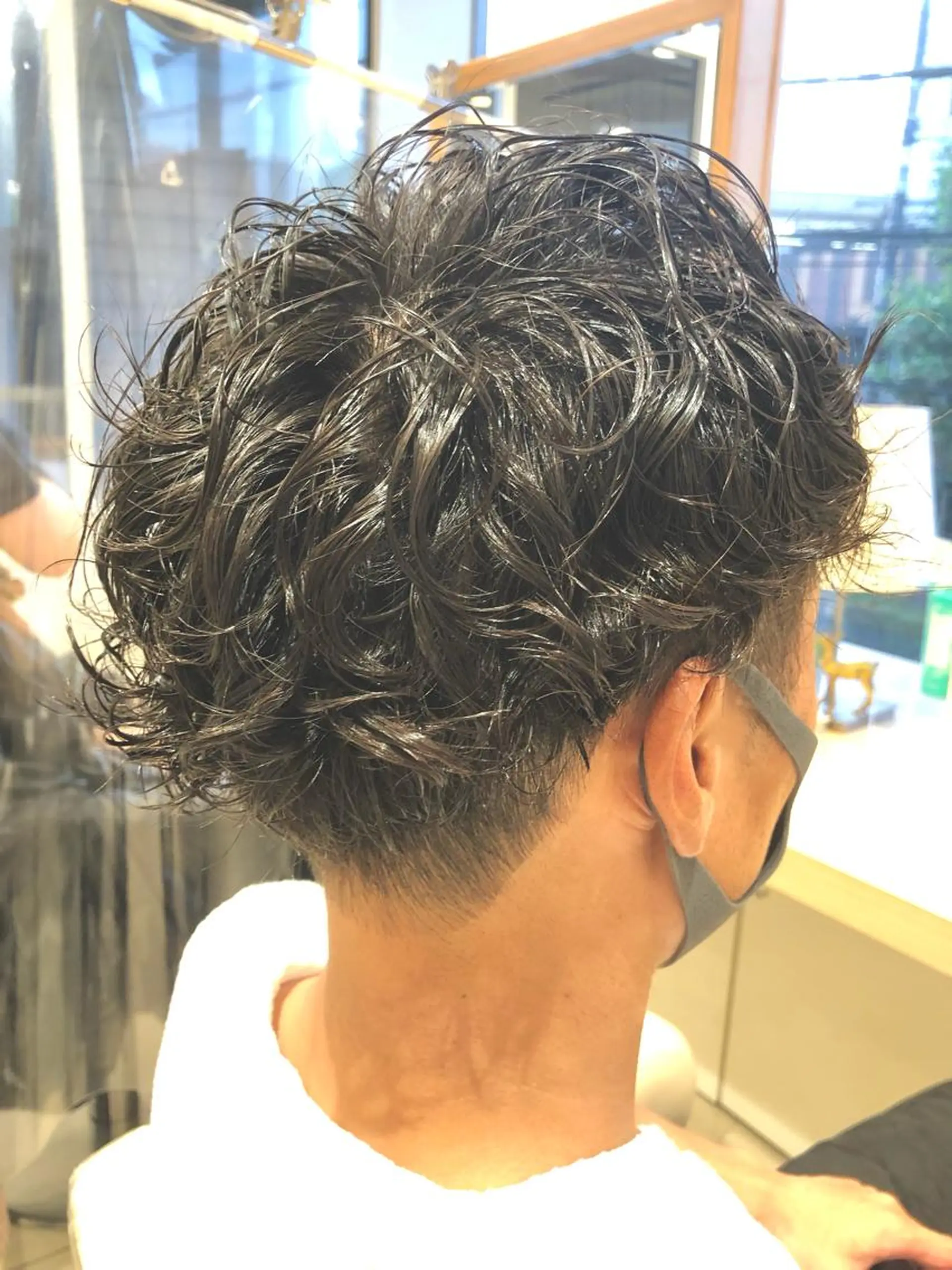 ショート パーマ メンズ メンズパーマ ツイストスパイラルパーマ スパイラルパーマ 牛木 史裕🐄【店長】のヘアスタイル