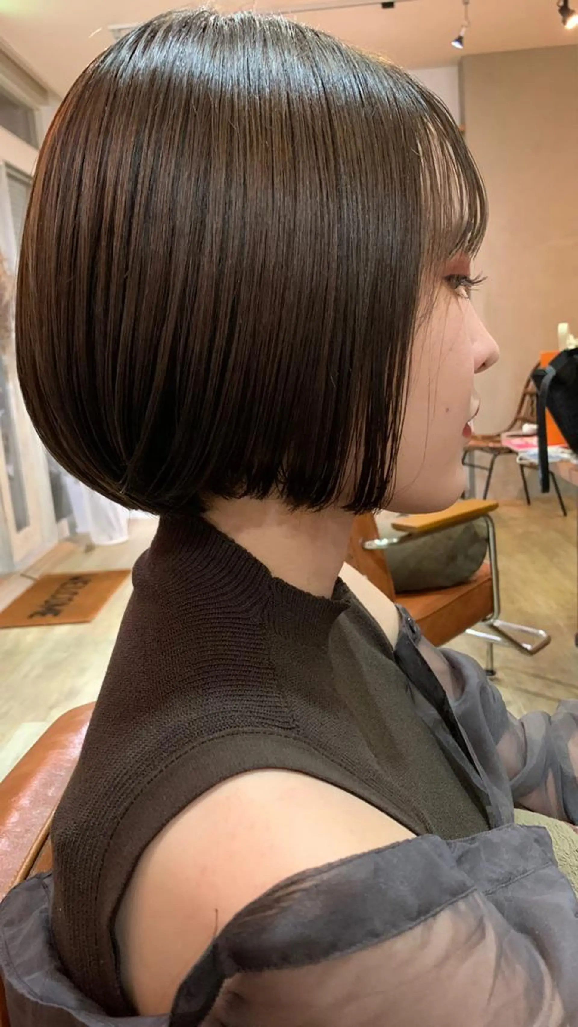 ミディアム ボブ OLTI所属・中村 勇星のヘアスタイル