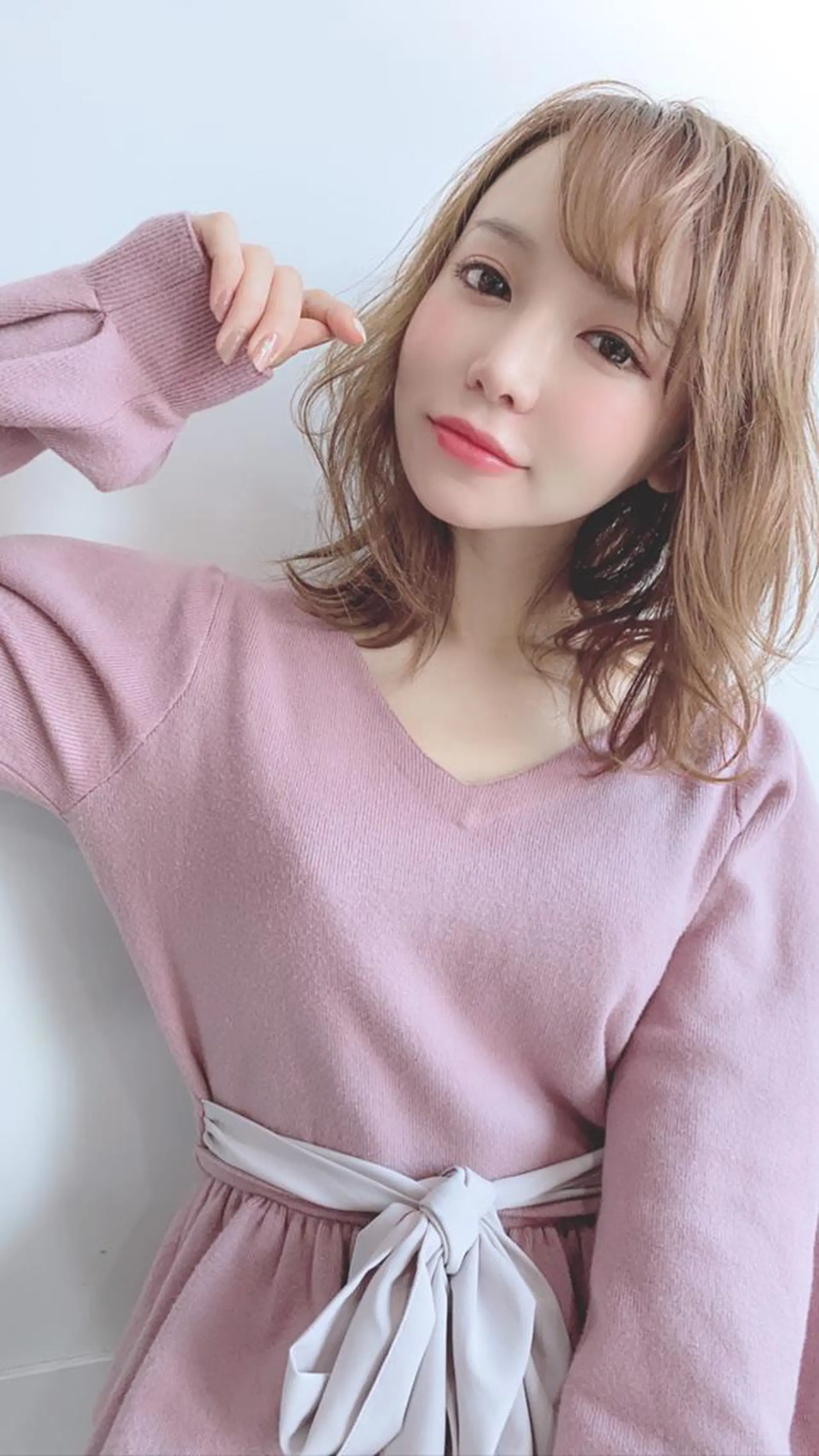ミディアム カラー オーガニックカラー 顔周りカット 小顔カット トリートメント 🎊ルービック 京橋店💛のヘアスタイル