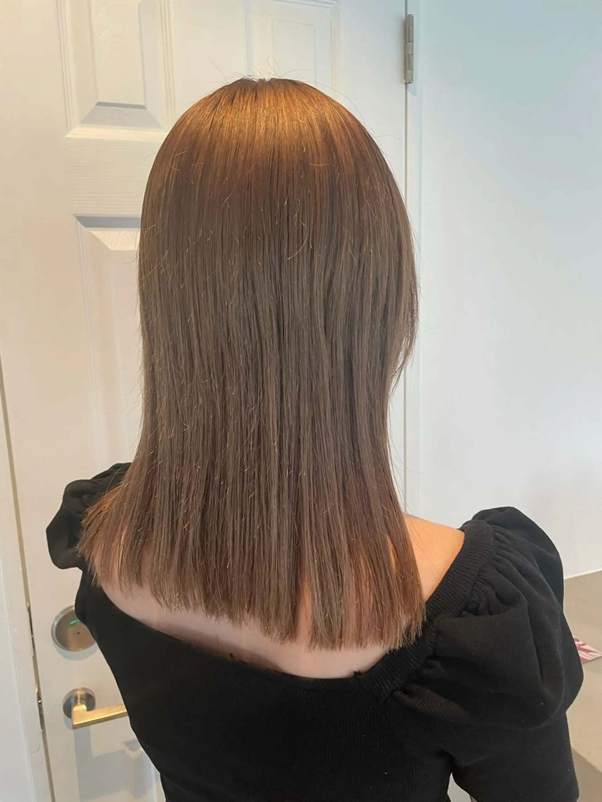 ミディアム カラー ベージュカラー ブロンド ブロンドベージュ カット ヘアカラー トリートメント 中目黒🌼 🌼ハナのヘアスタイル