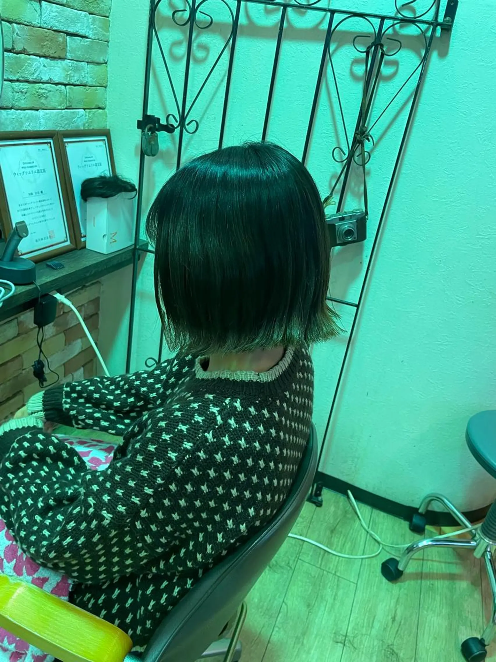 ショート ボブ 外ハネヘア hair  make echo所属・hair make echo滿木あい花のヘアスタイル